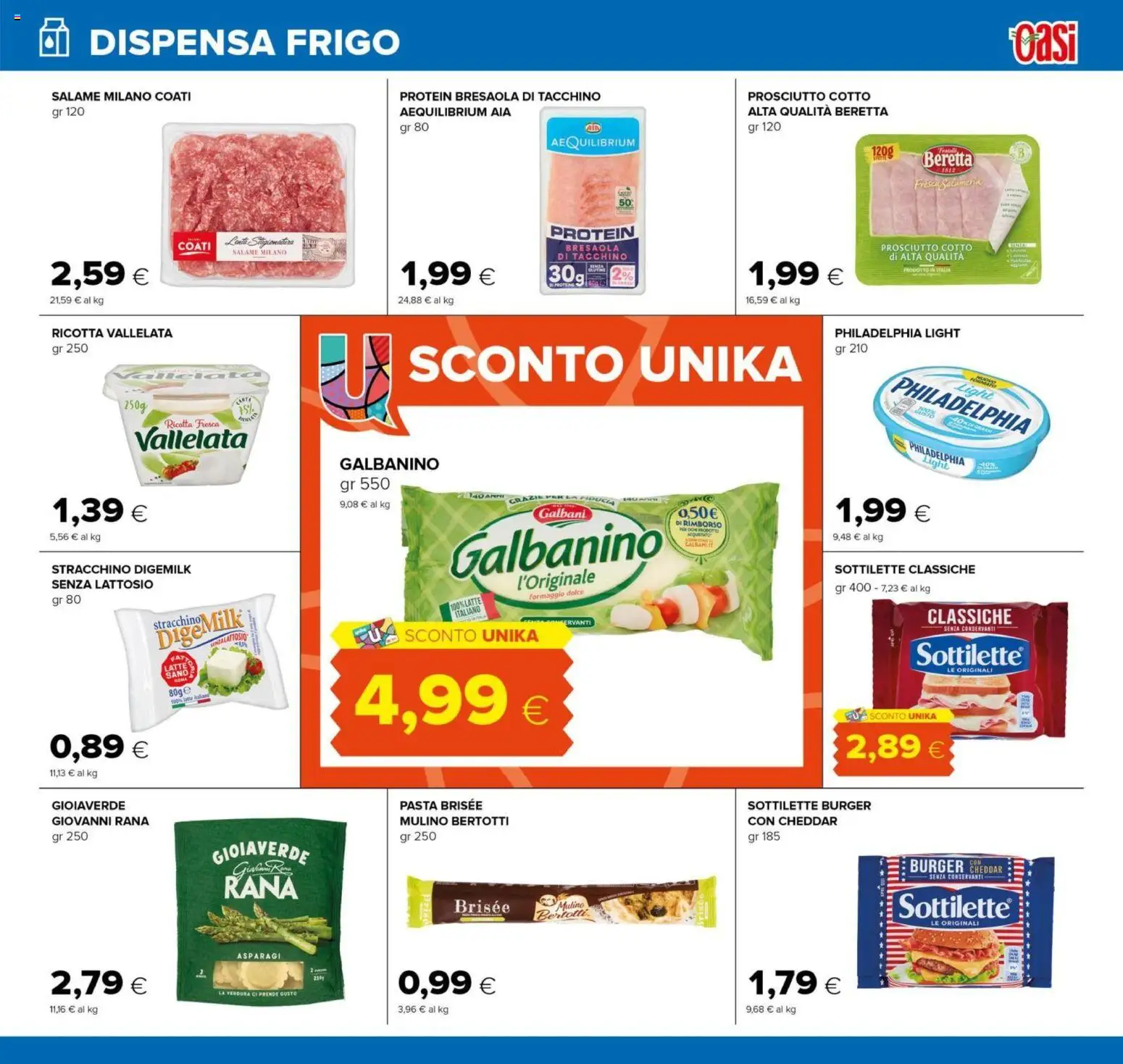 Volantino Oasi del 23.10.2025 | Pagina: 13 | Prodotti: Salame, Latte, Formaggio, Ricotta