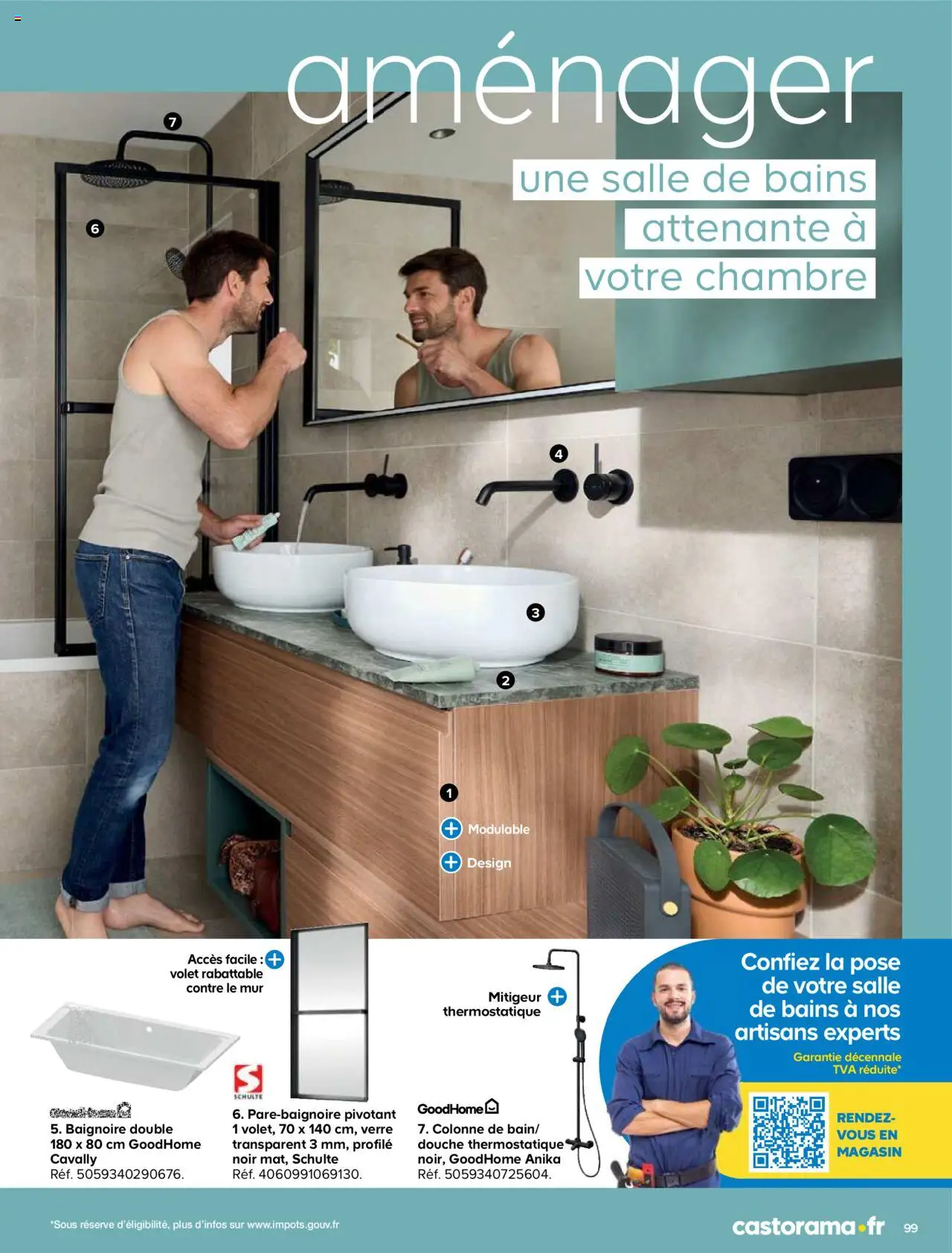 {H1} | Page: 99 | Produits: Baignoire, Douche