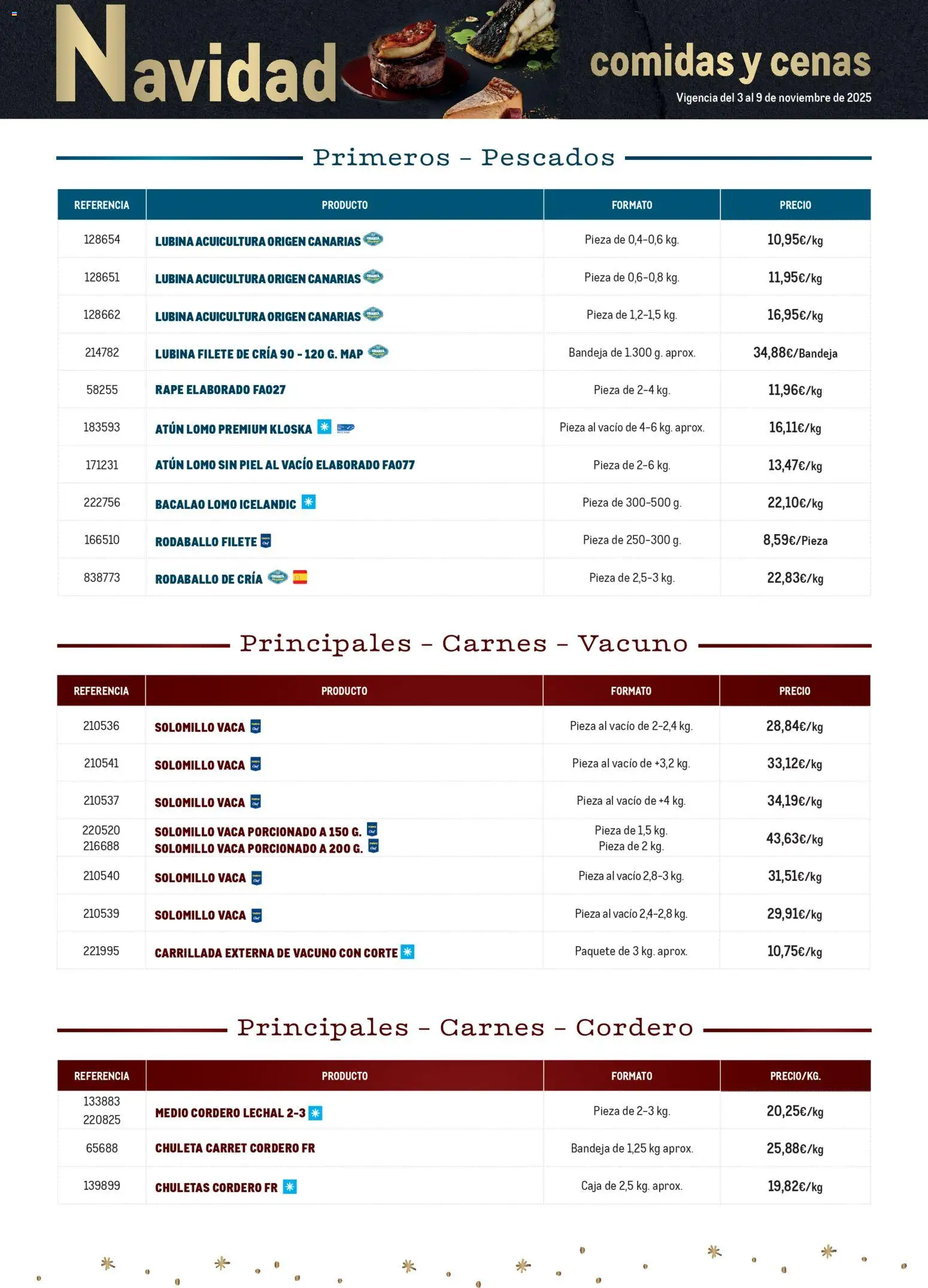 Makro - Cena Navidad Canarias │ válido desde el 03.11.2025 | Página: 2 | Productos: Φίλτρο καφέ, Filete, Bandeja, Caja