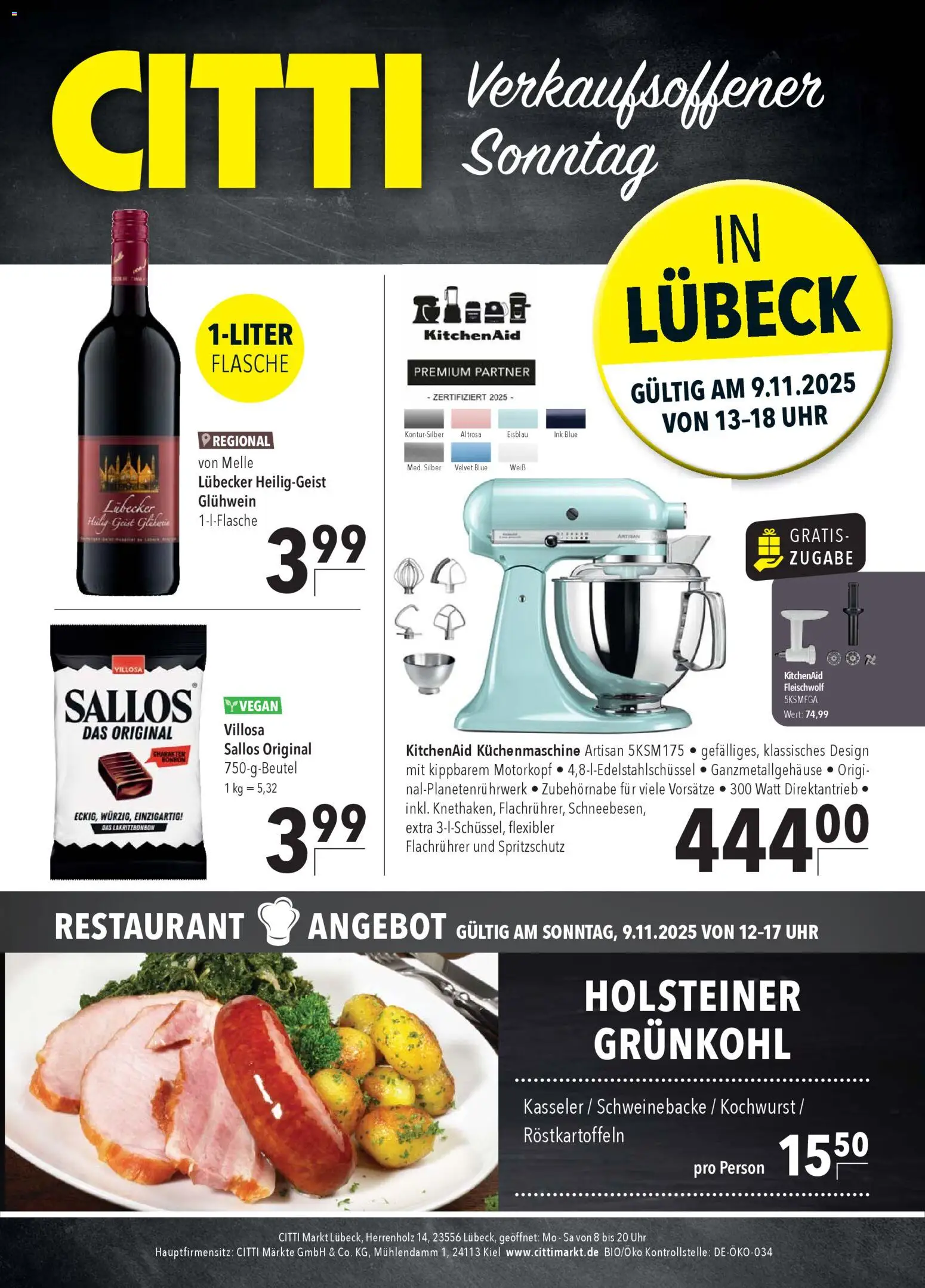 CITTI Markt Sonntags-Angebote in Lübeck – gültig ab 09.11.2025 | Seite: 2 | Produkte: Uhr