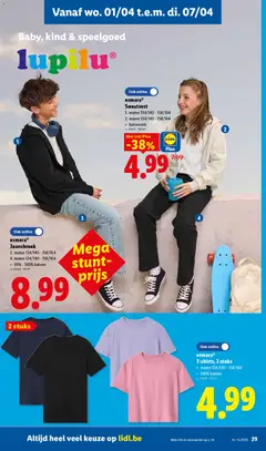 Lidl Folder week 14 - Voorbeeld van een folder van Lidl, geldig van 30.03.2026 | Pagina: 29 | Producten: Jeansbroek, Sweatshirt