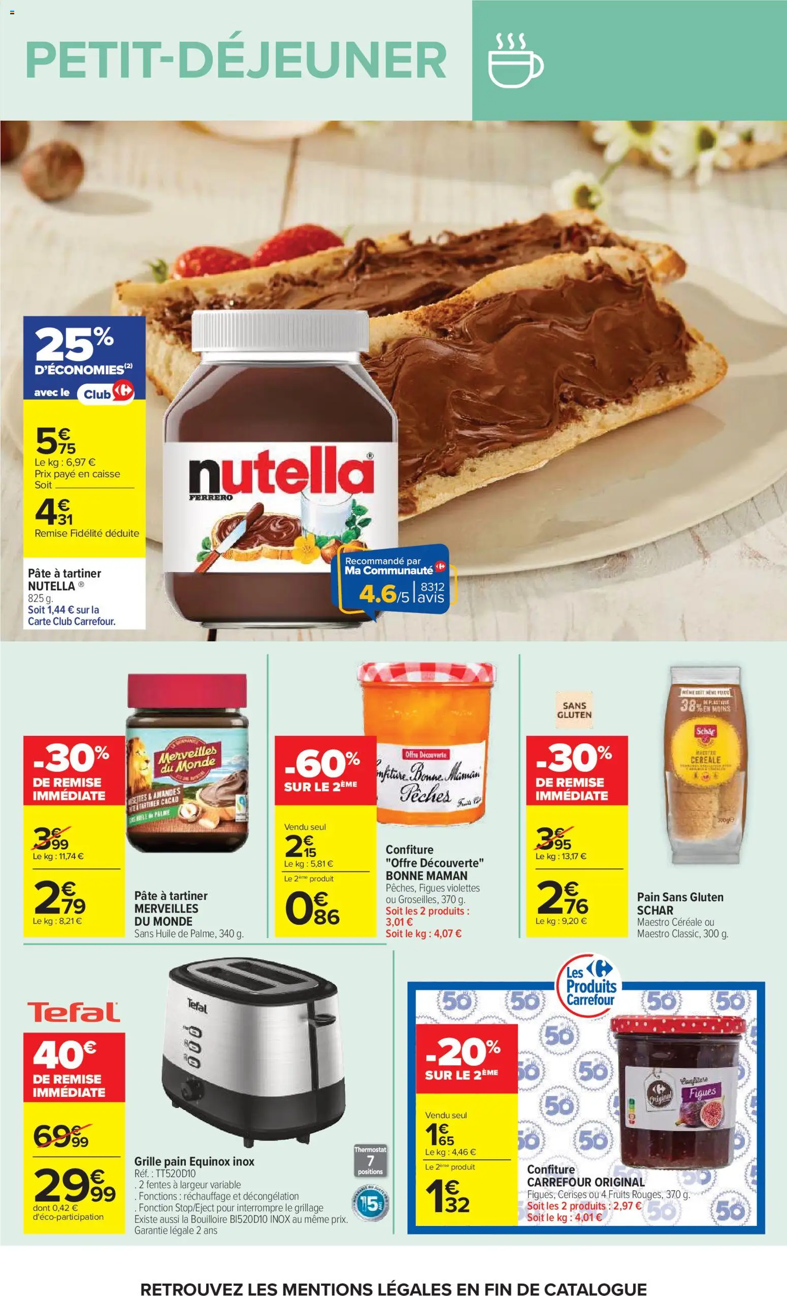 {H1} | Page: 14 | Produits: Cerises, Bouilloire, Pâte à tartiner, Nutella