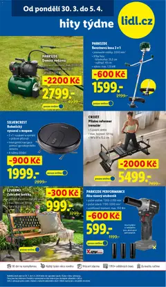 Náhled letáku SILVERCREST Robotický vysavač s mopem, 2 v 1: vysávání a vytírání v jednom přístroji, inteligentní navigace pomocí gyroskopického senzoru, 4 režimy čištění od 30.03.2026 | Strana: 45 | Produkty: Parkside, Navigace, Křovinořez, Robotický vysavač