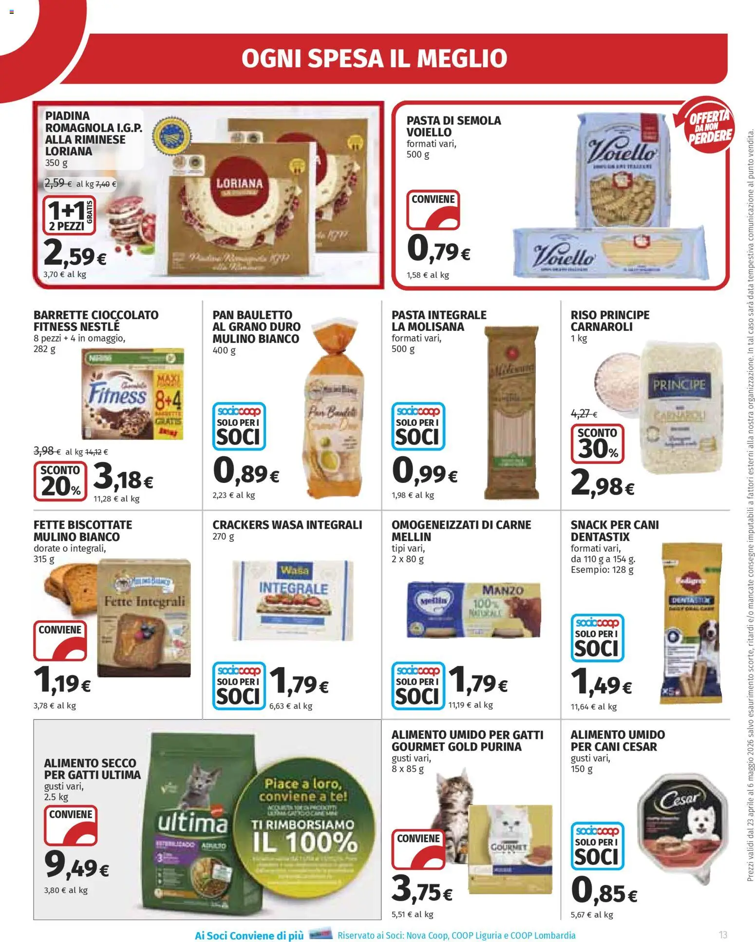 Volantino Ipercoop del 23.04.2026 | Pagina: 13 | Prodotti: Riso, Manzo, Data, Piadina