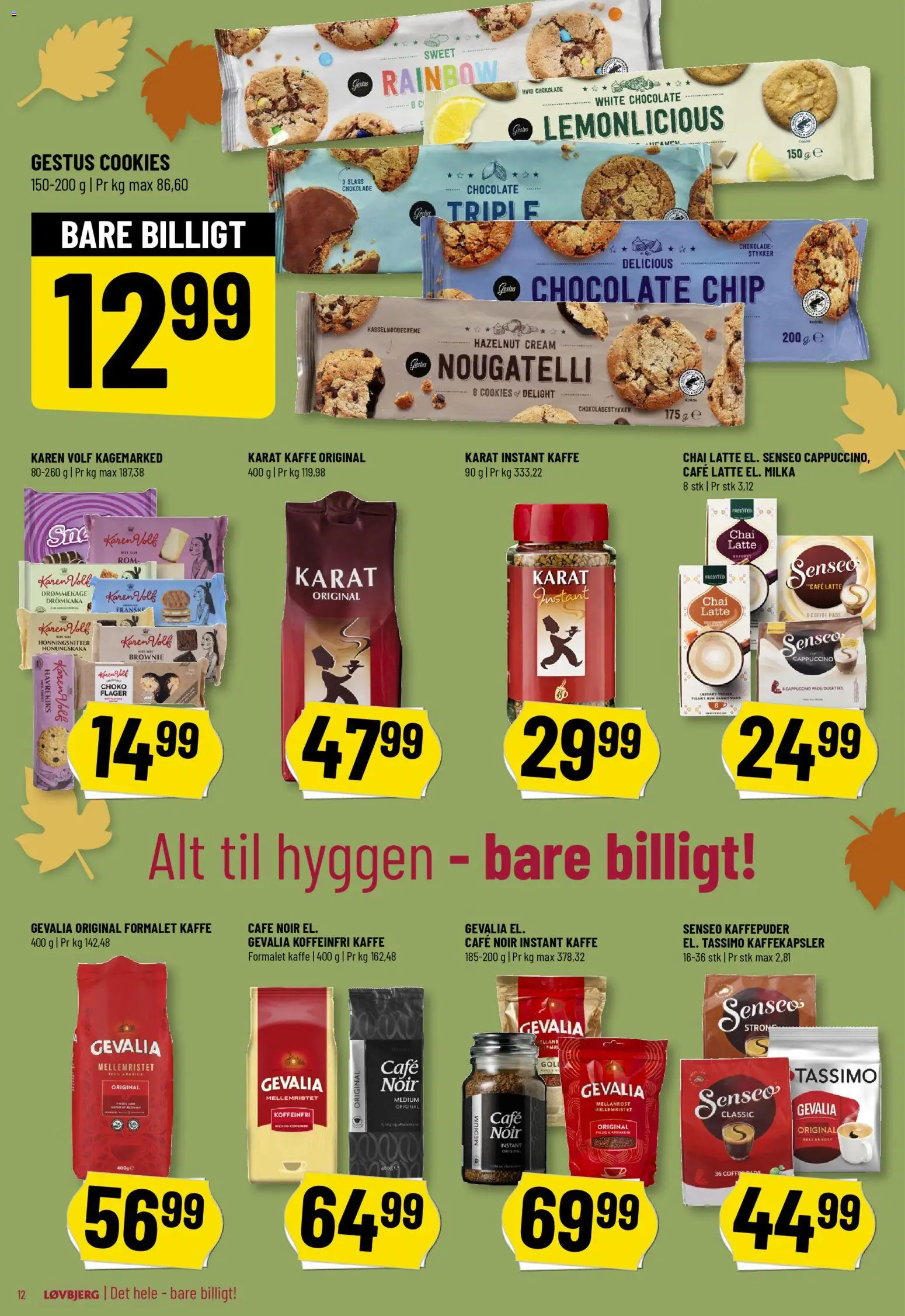 Løvbjerg tilbudsavis – gyldig fra 24.10.2025 | Side: 12 | Produkter: Kaffe, Chokolade, Notebook, Havrekiks