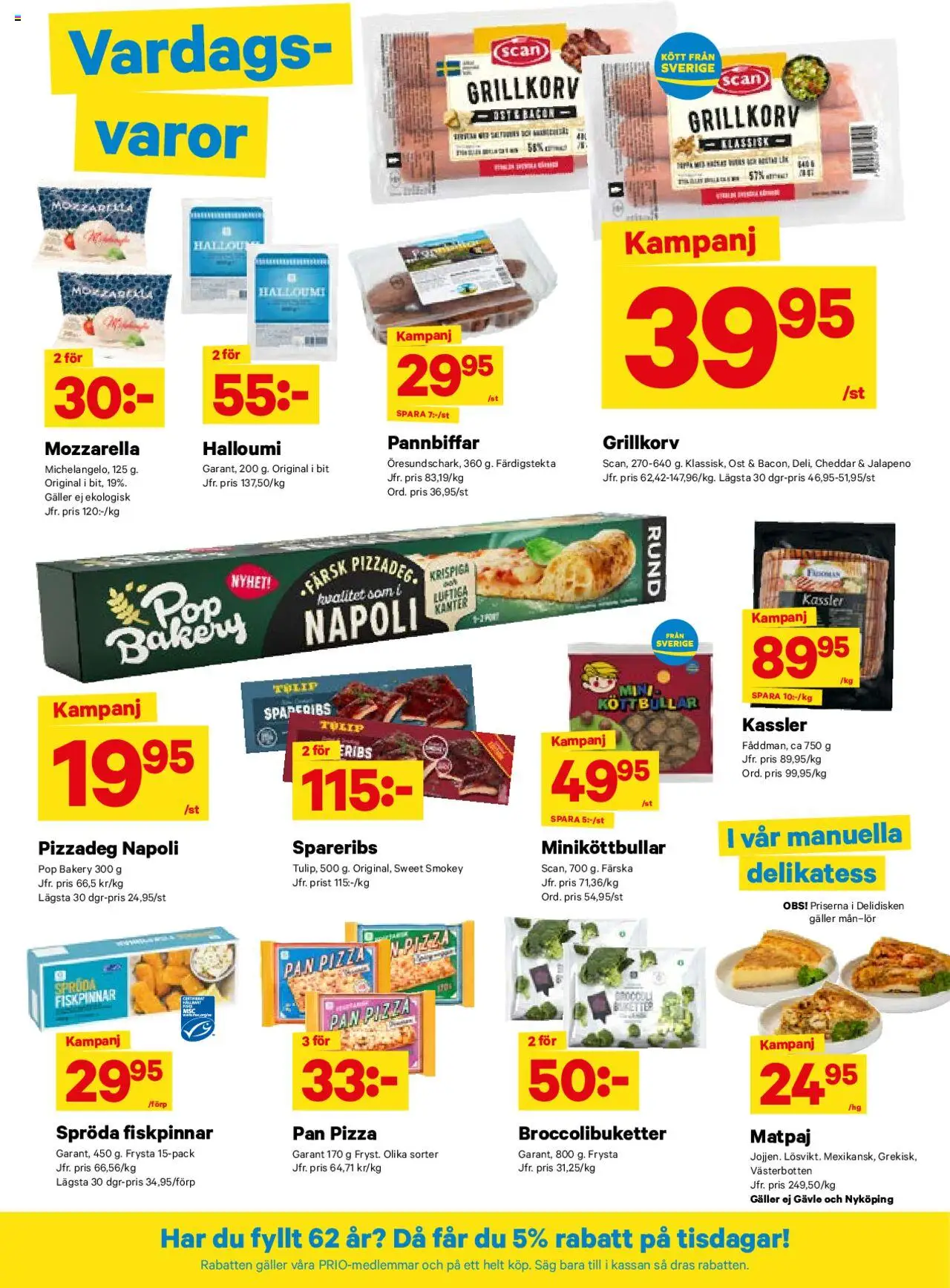 City Gross reklamblad aktuell från 04.08.2025 | Sida: 6 | Produkter: Kassler, Galler, Grillkorv, Ost