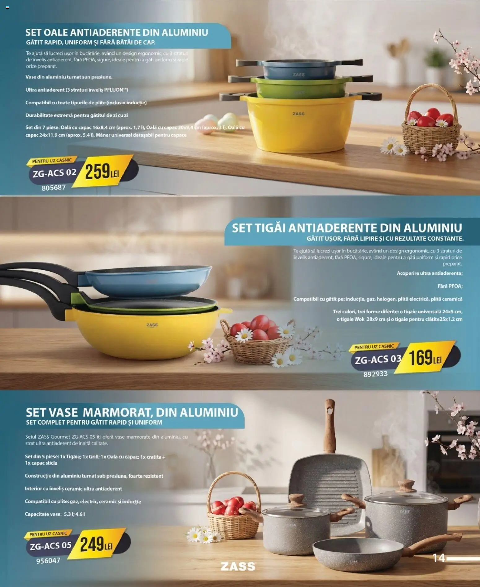 Noul catalog Selgros – valabil de la 09.04.2026 | Pagină: 15 | Produse: Plită, Tigaie, Cratiță, Set oale