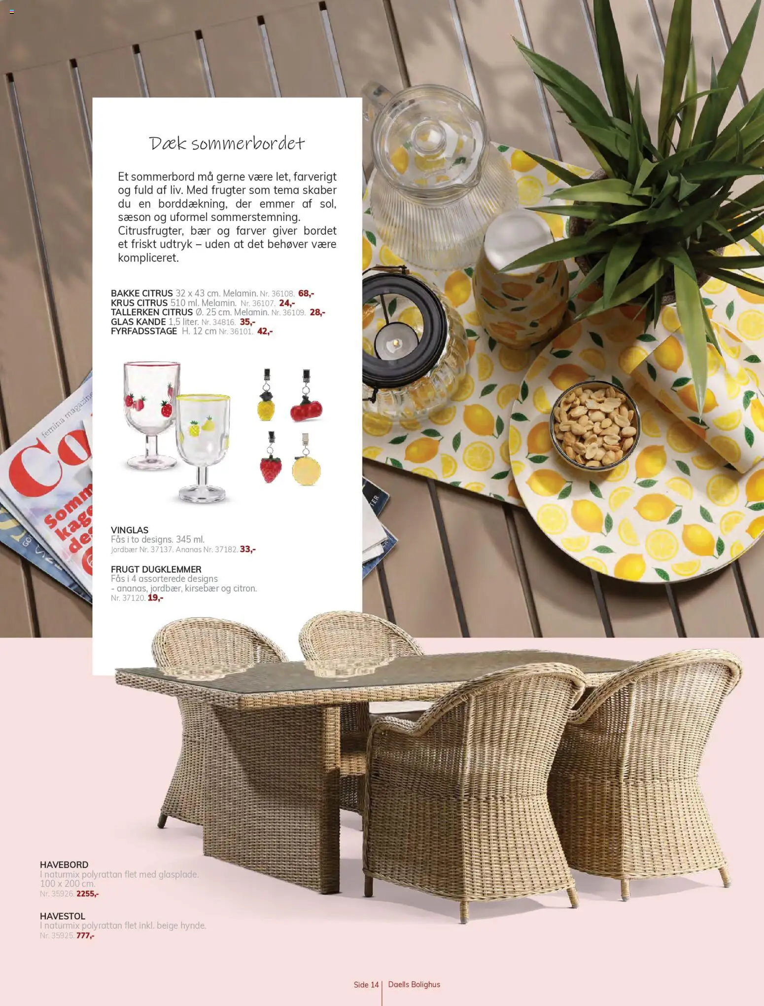 Daells Bolighus tilbudsavis – gyldig fra 18.03.2026 | Side: 14 | Produkter: Ananas, Jordbær, Kirsebær, Søm
