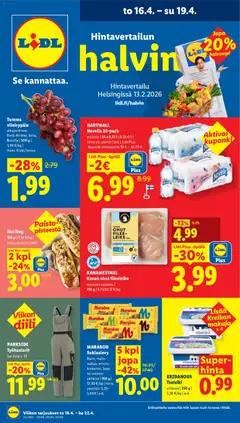 Lidl-mainoslehti voimassa 16.04.2026 alkaen