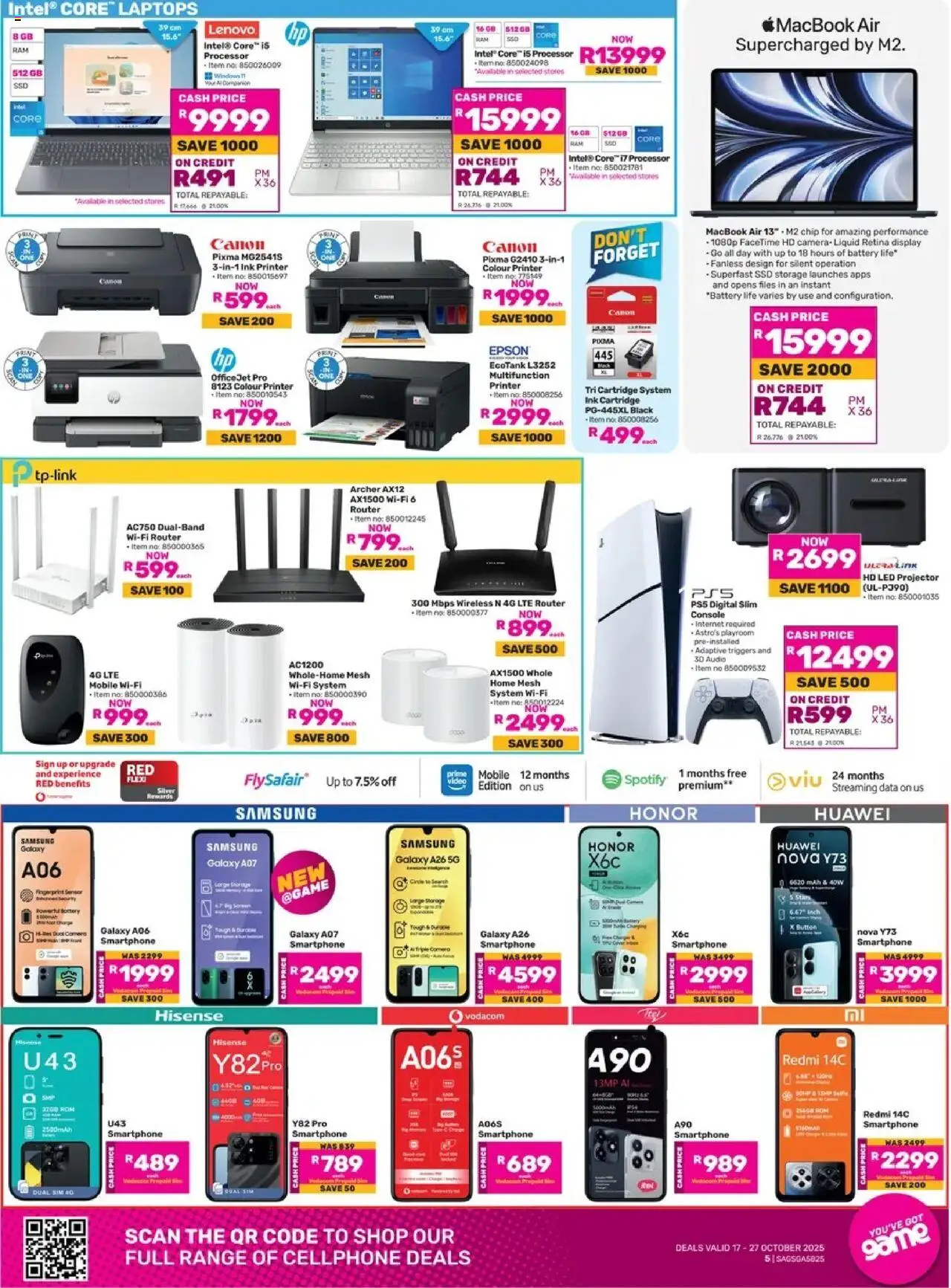 New Game catalogue – valid from 17.10.2025 | Page: 5 | Products: Data, Router, Camera, Battery