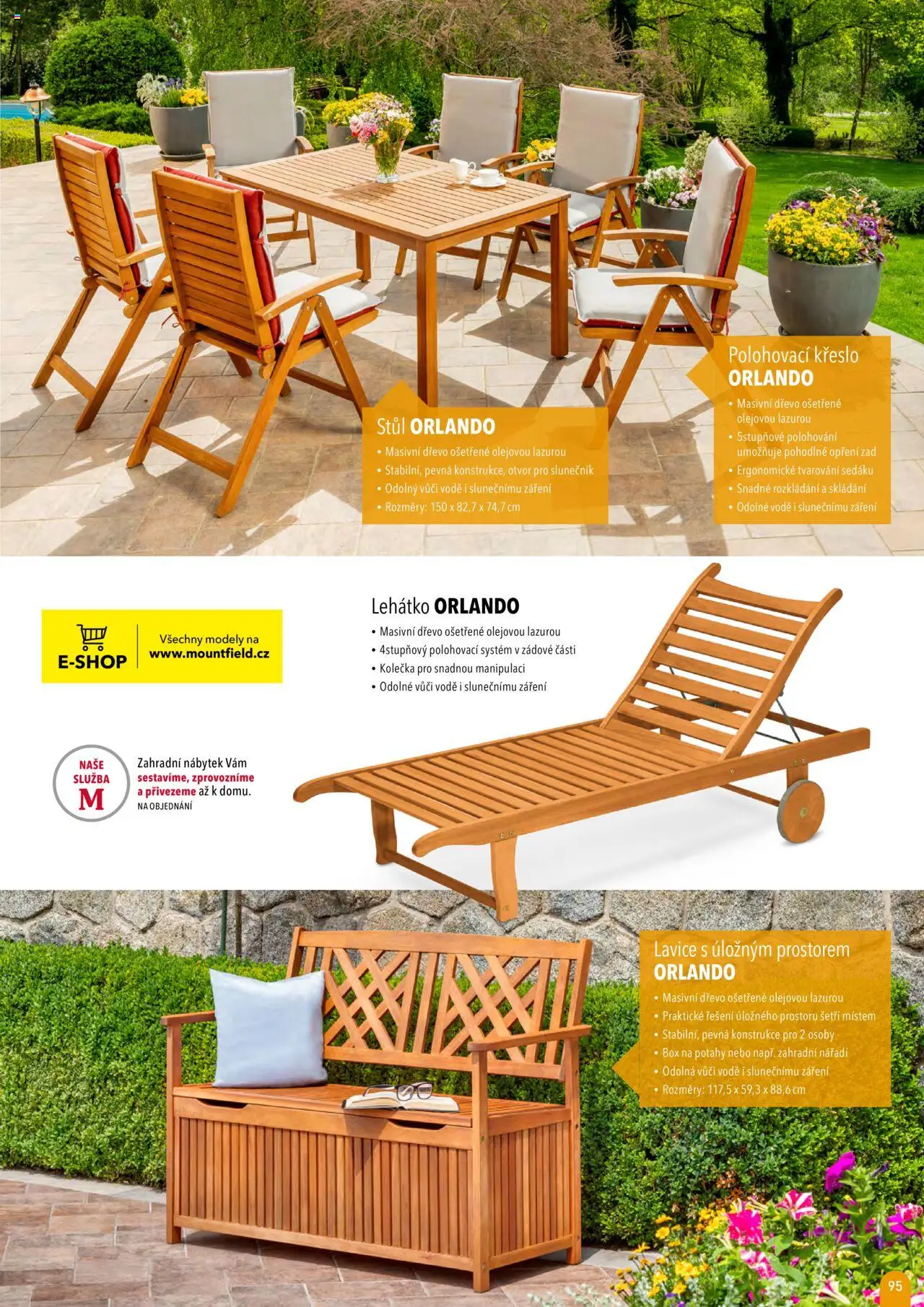 Mountfield katalog 2025 od 16.04.2025 | Strana: 95 | Produkty: Box, Nábytek, Modely, Zahradní nábytek