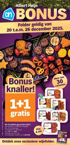 Albert Heijn folder week  / de la semaine 52 - Voorbeeld van een folder van Albert Heijn, geldig van 20.12.2025