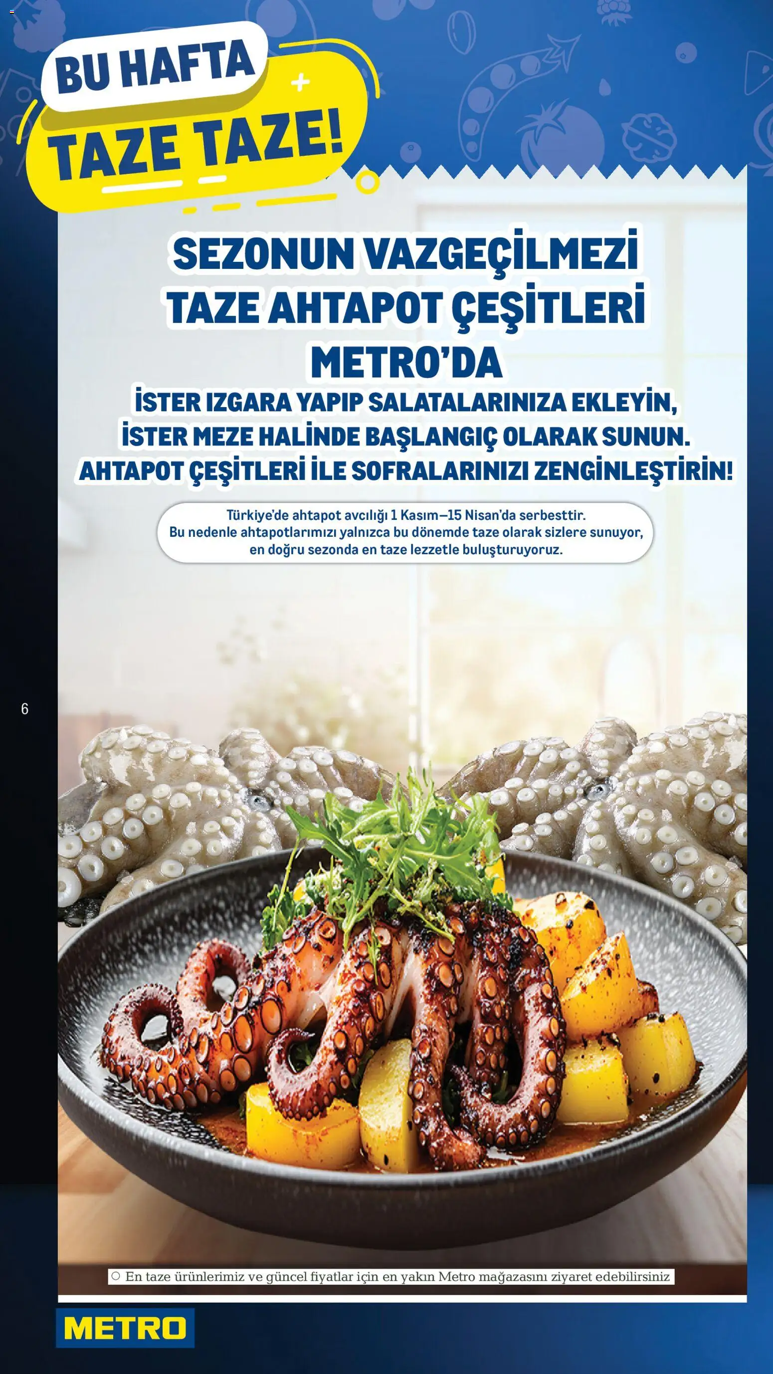 Metro Katalog - 26.11.2025 tarihinden itibaren geçerlidir | Sayfa: 6 | Ürünler: Ahtapot, Izgara