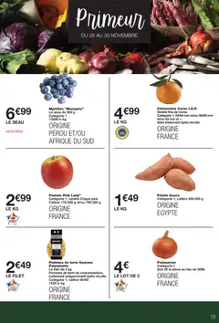 Monoprix - Prévisualisation de Monoprix catalogue valide à partir de 18.11.2025 | Page: 13 | Produits: Clémentine, Pomme, Patate douce, Pommes de terre