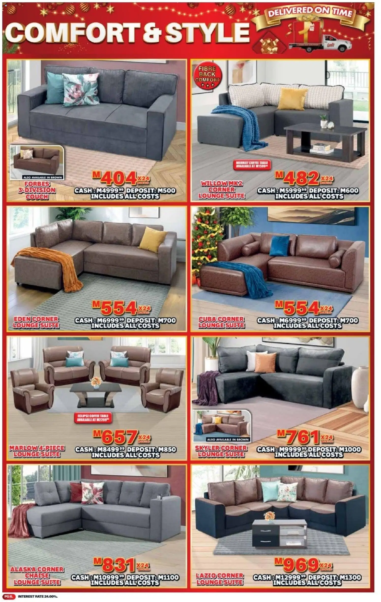 New Lewis Stores catalogue – valid from 08.12.2025 | Page: 6 | Products: Couch, Table, Lounge suite, Coffee