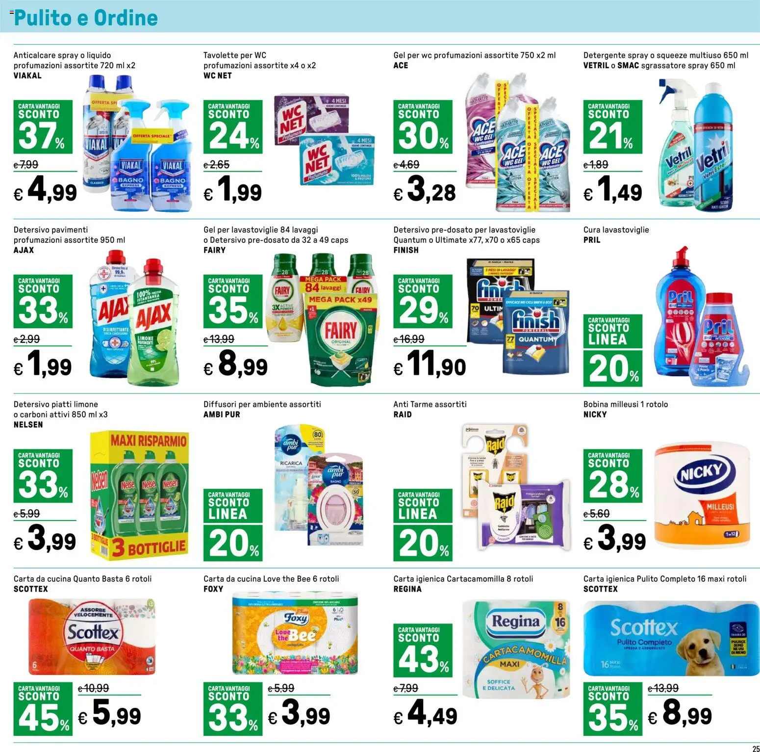 Volantino Iper del 24.04.2026 | Pagina: 25 | Prodotti: Anticalcare, Limone, Lavastoviglie, WC