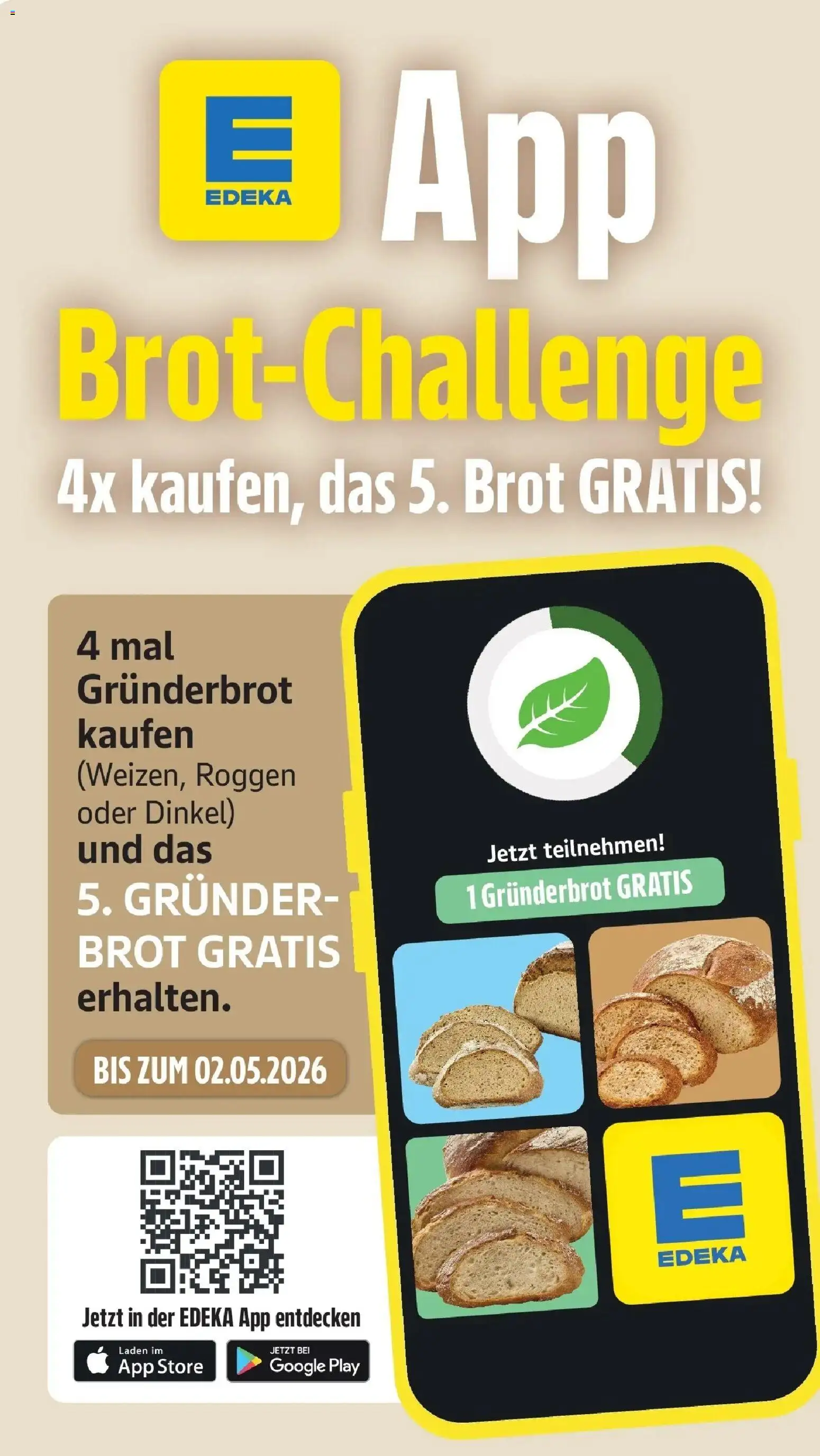 Edeka prospekt Göppingen-Ursenwang	 – gültig ab 19.04.2026 | Seite: 15 | Produkte: Brot