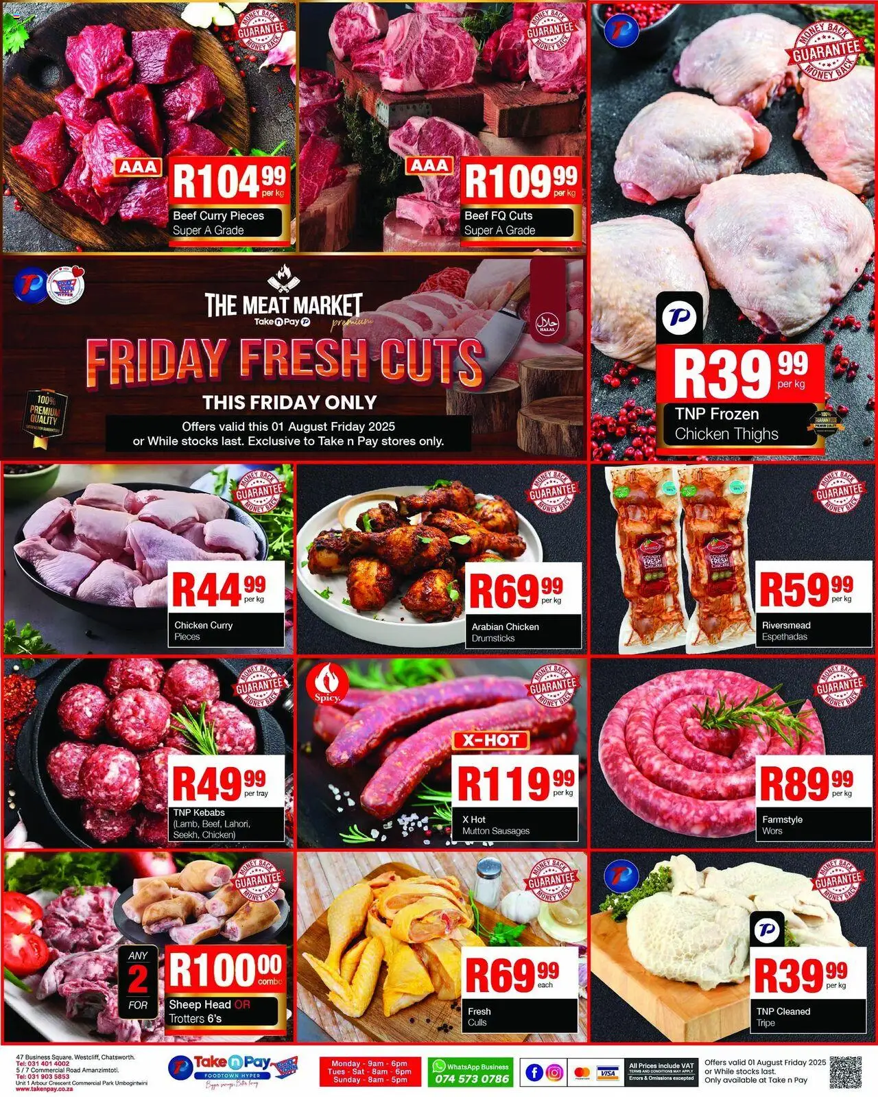 Take n Pay Friday Specials │ valid from 01.08.2025 | Page: 2 | Products: Tray, Chicken, Beef