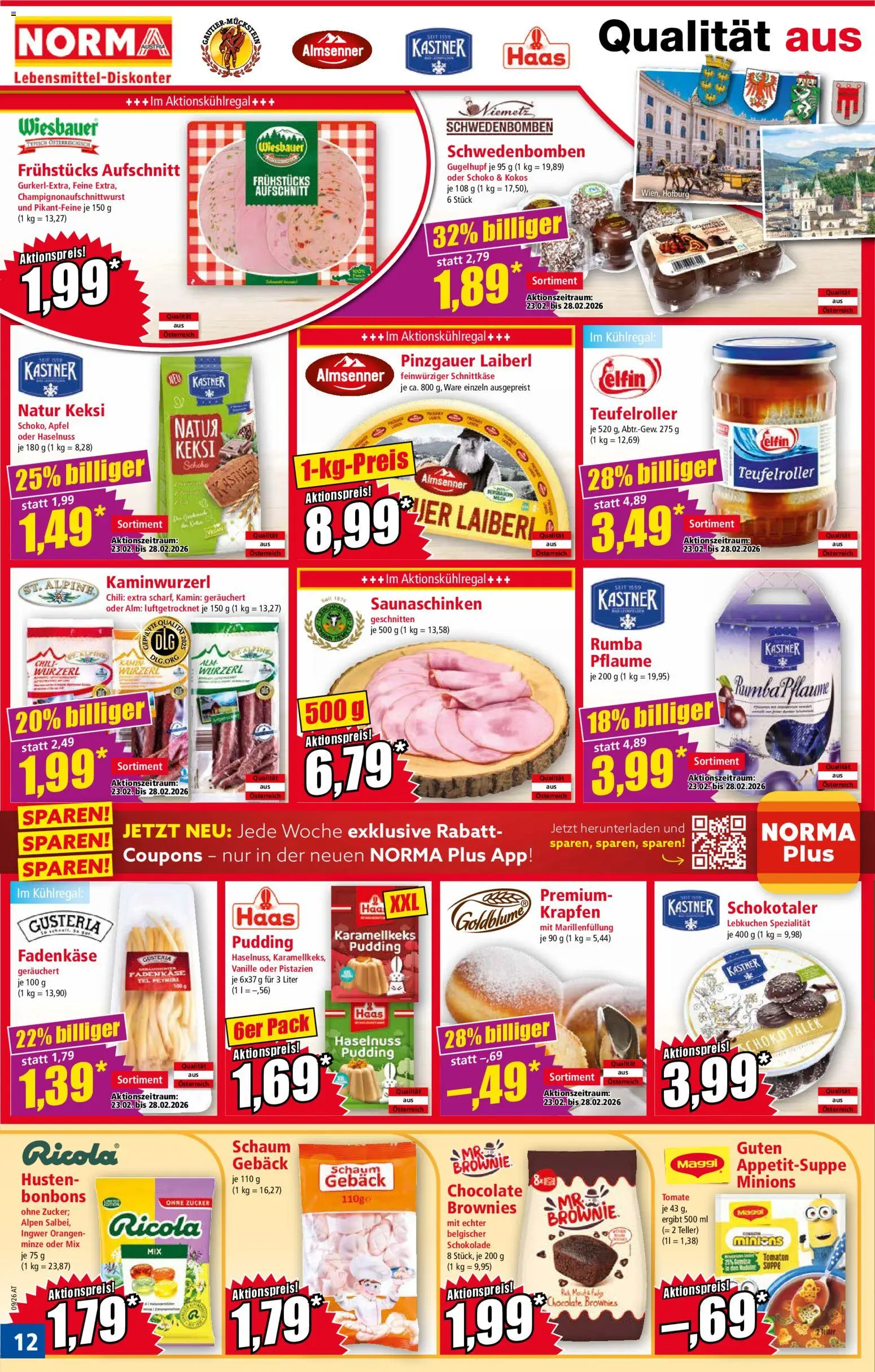 Norma Flugblatt gültig ab 23.02.2026 | Seite: 12 | Produkte: Zucker, Chili, Äpfel, Orangen