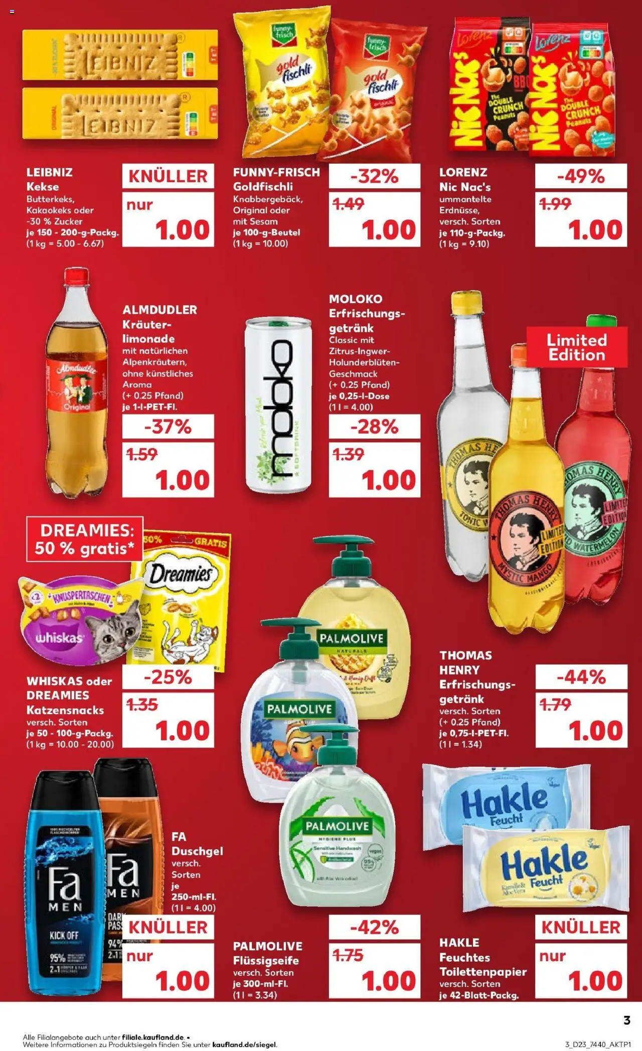 Kaufland prospekt Gummersbach	 - gültig ab dem 09.06.2025 | Seite: 18 | Produkte: Limonade, Zucker, Kekse, Toilettenpapier