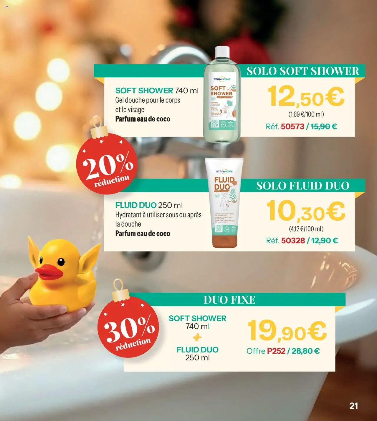 {H1} | Page: 21 | Produits: Parfum, Gel douche, Douche, Eau de coco