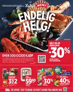 Forhåndsvisning av Meny Endelig Helg - Helgø gyldig fra 22.01.2026