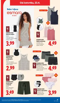 ESMARA KIDS Kratke hlače za dječake, Komad, Visoki udio pamuka, Veličine: 134-164 - Pregled kataloga iz trgovine Lidl, vrijedi od 20.04.2026 | Stranica: 41 | Proizvodi: Kratke hlače, Gaćice, Bokserice, Haljina