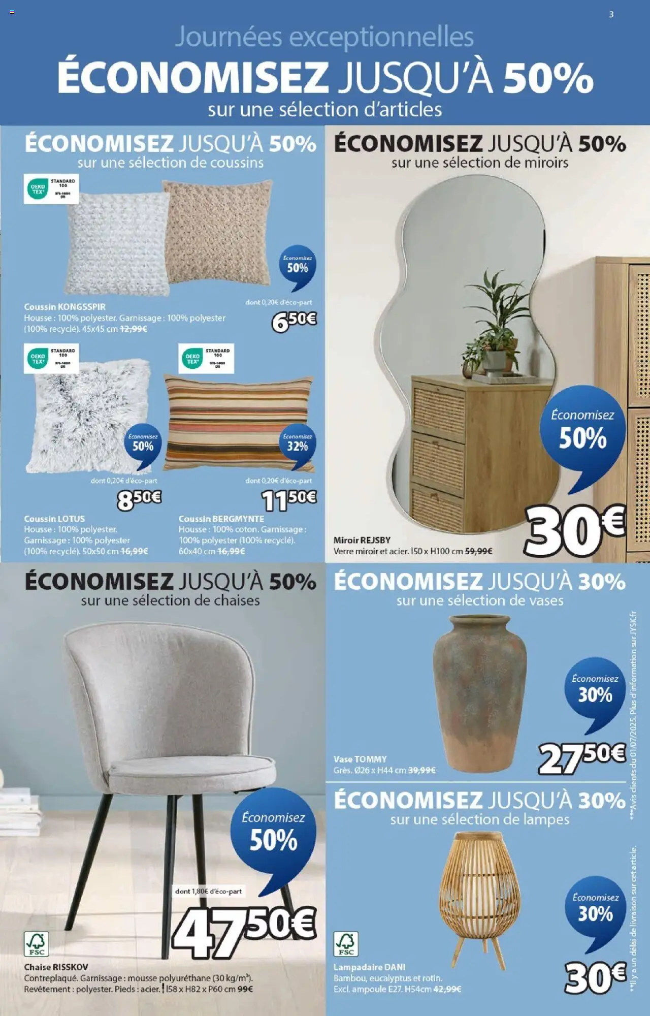  | Page: 3 | Produits: Lampadaire, Mousse, Chaise, Miroir