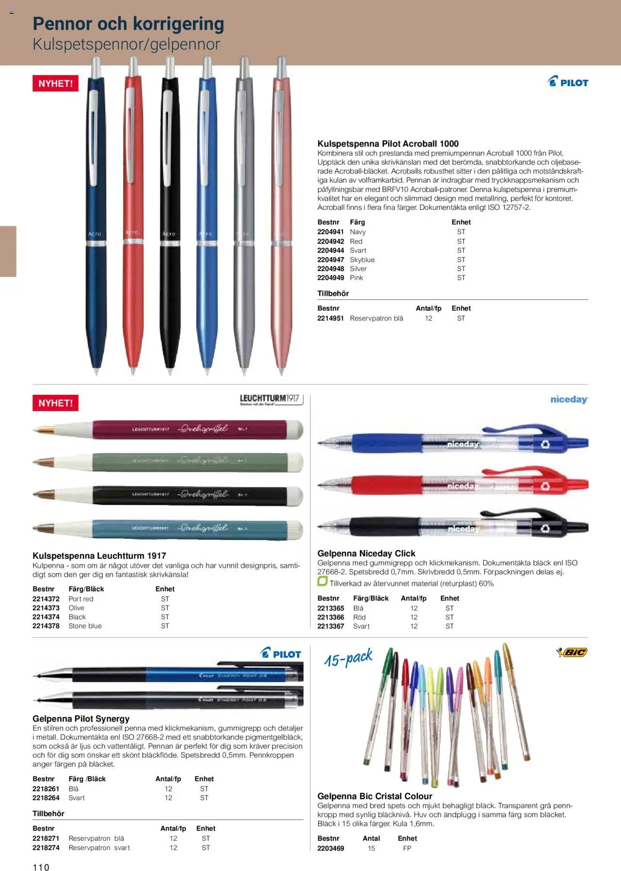 Office Depot reklamblad aktuell från 15.02.2024 | Sida: 112 | Produkter: Penna, Ljus