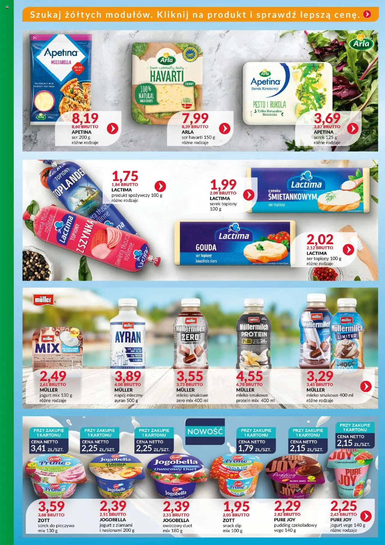 Eurocash Gazetka - Katalog Artykułów Spożywczych od 27.07.2025 | Strona: 9 | Produkty: Serek, Rukola, Mleko, Ser
