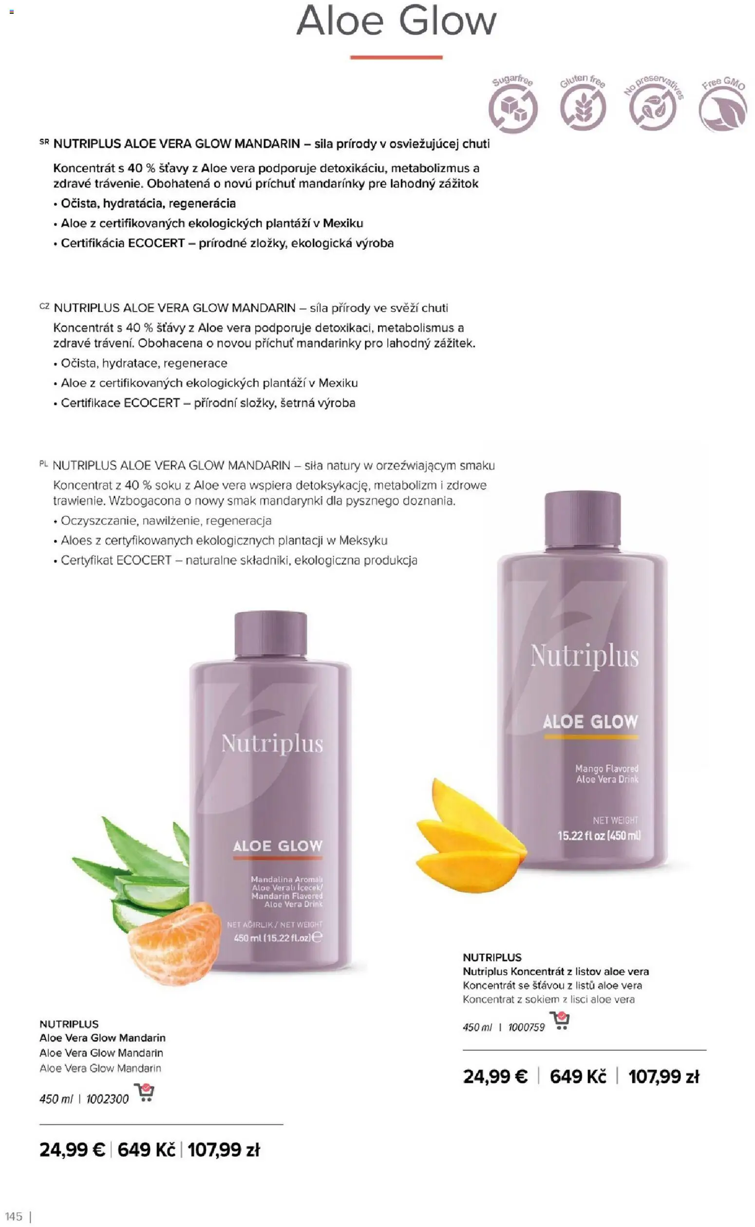 Nové Farmasi akcie – leták je platný od 01.01.2026 | Strana: 145 | Produkty: Mandarinky, Mango