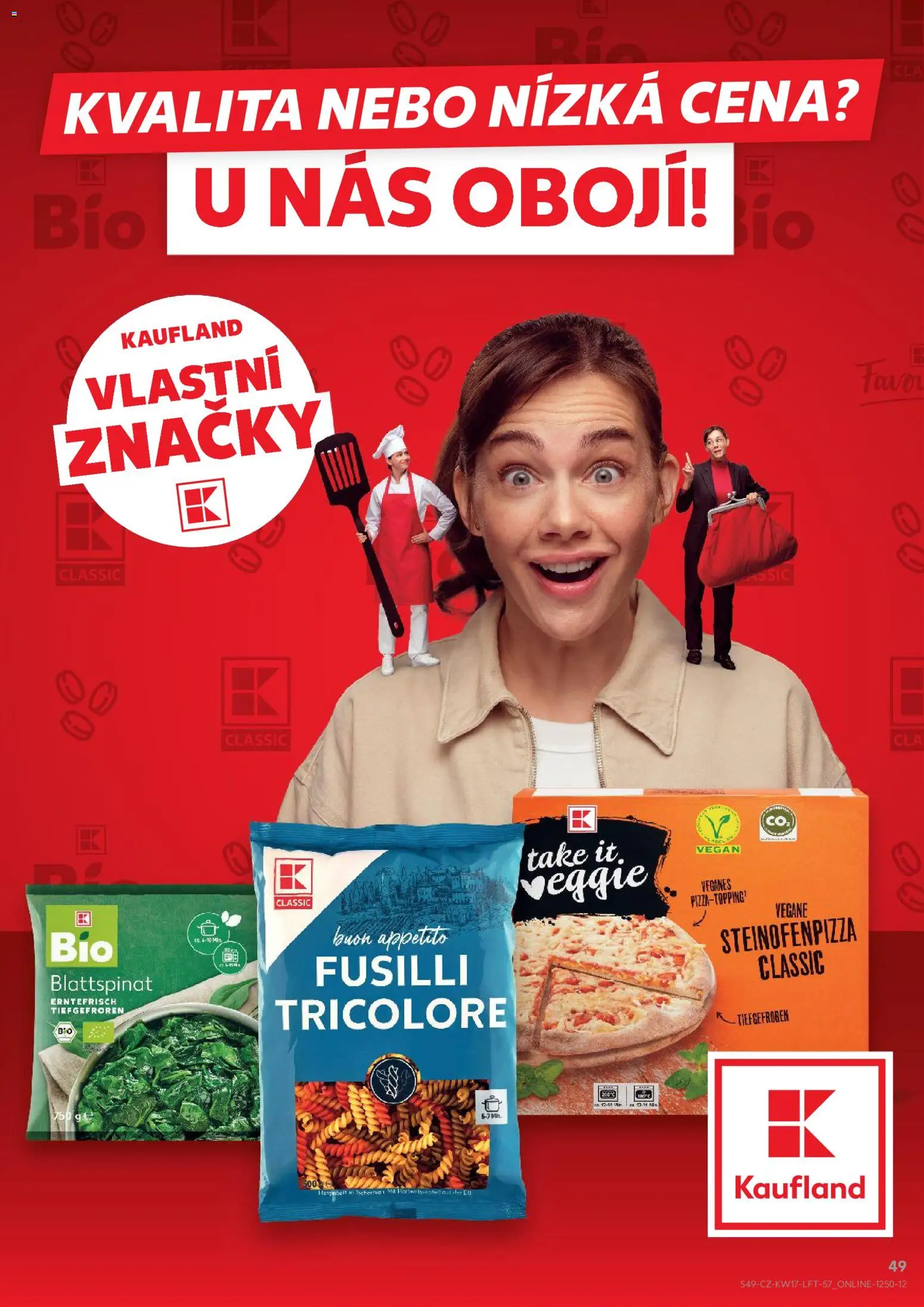 Kaufland leták - Plzeň od 22.04.2026 | Strana: 49 | Produkty: Veggie, Vegan, Pizza