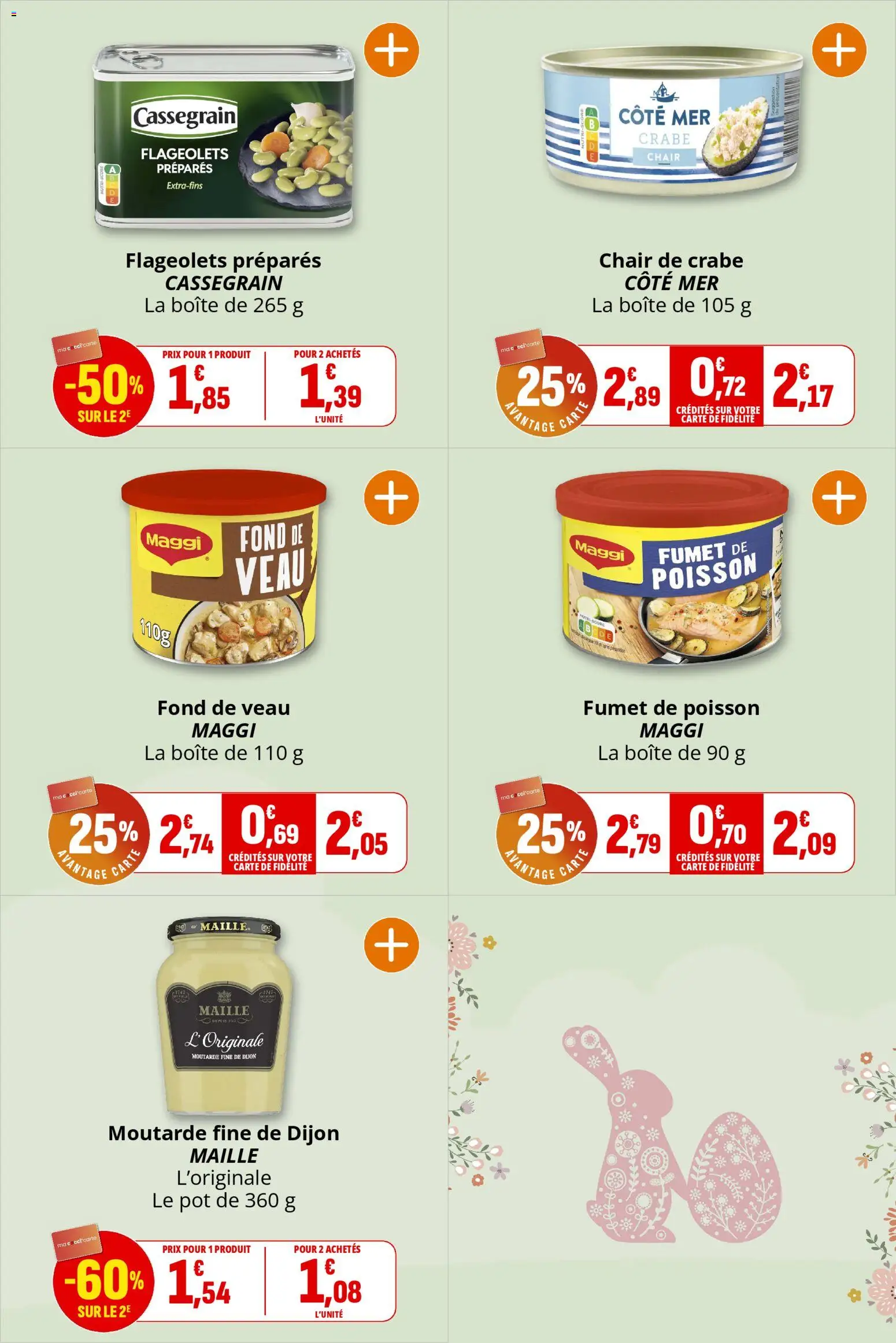 {H1} | Page: 8 | Produits: Moutarde, Poisson, Crabe, Chair de crabe