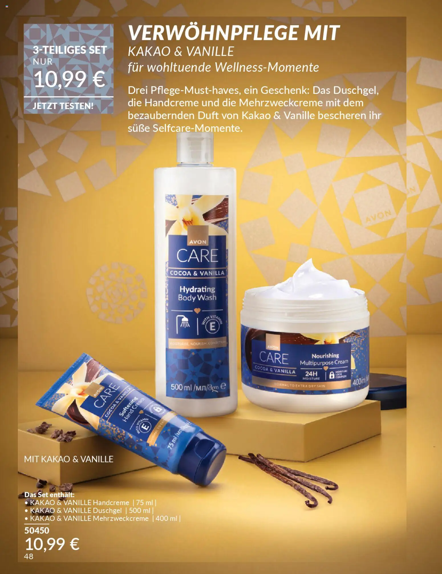 AVON Weihnachtsgeschenkideen – gültig ab 01.11.2025 | Seite: 48 | Produkte: Duft, Handcreme, Duschgel