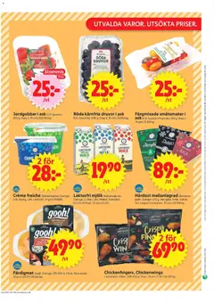 ICA Supermarket - Ystad - Förhandsvisning av reklamblad från butik ICA Supermarket aktuell från 02.03.2026 | Sida: 10 | Produkter: Köttbullar, Creme fraiche, Papper, Jordgubbar
