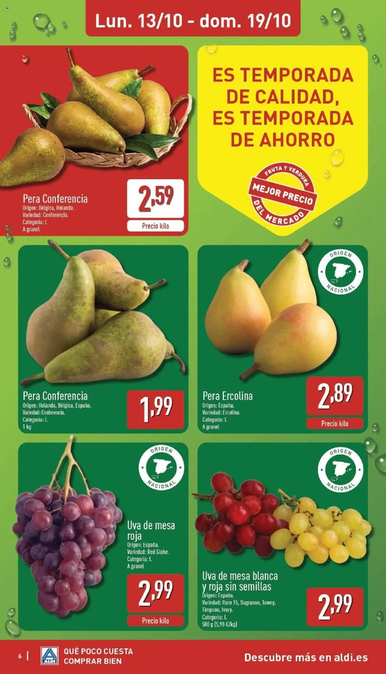 Aldi folleto Baleares │ válido desde el 13.10.2025 | Página: 6 | Productos: Mesa