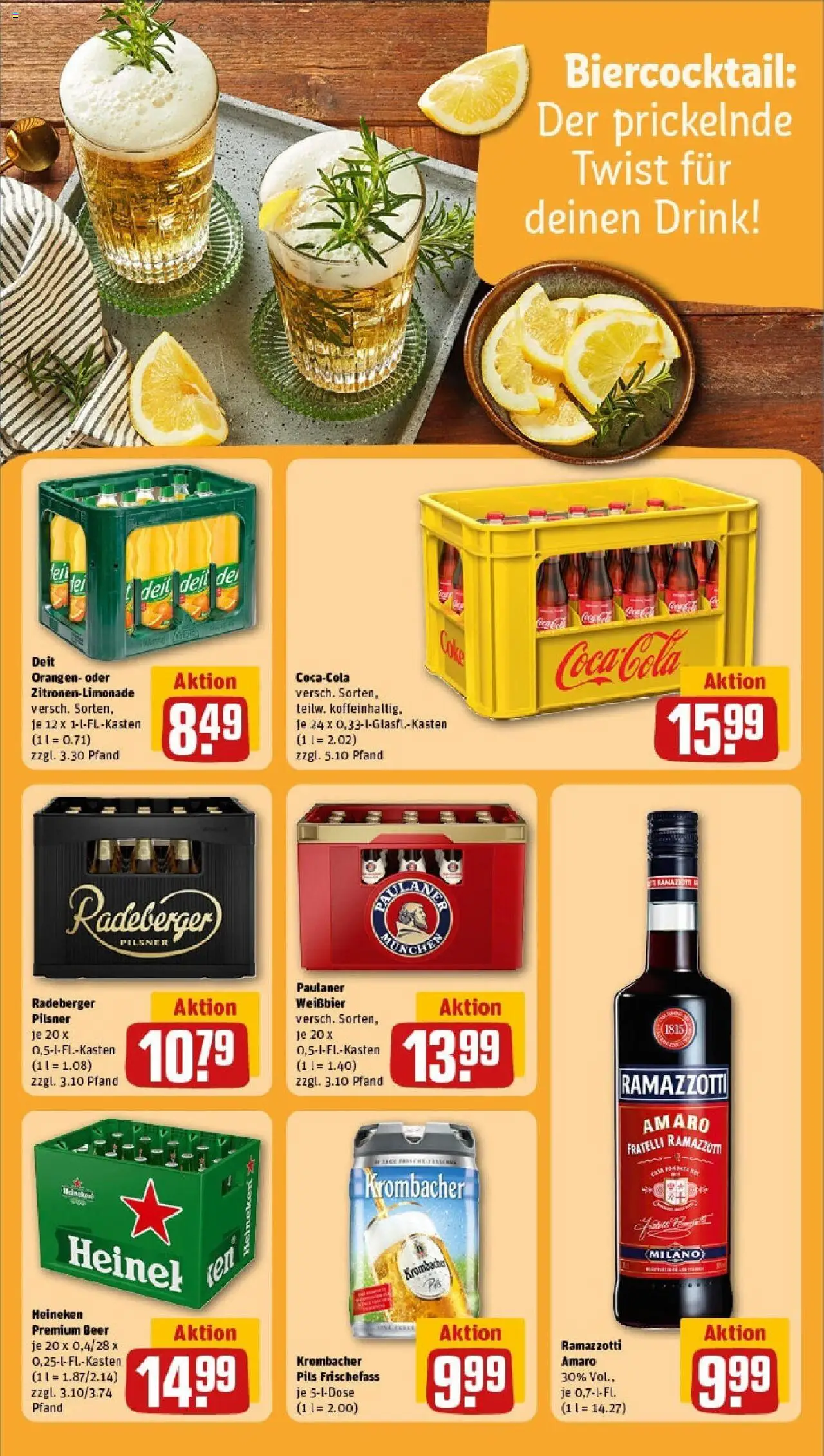 Rewe - Rewe: Wochenangebote - gültig ab dem 18.05.2025 | Seite: 21 | Produkte: Weißbier, Heineken, Ramazzotti, Paulaner
