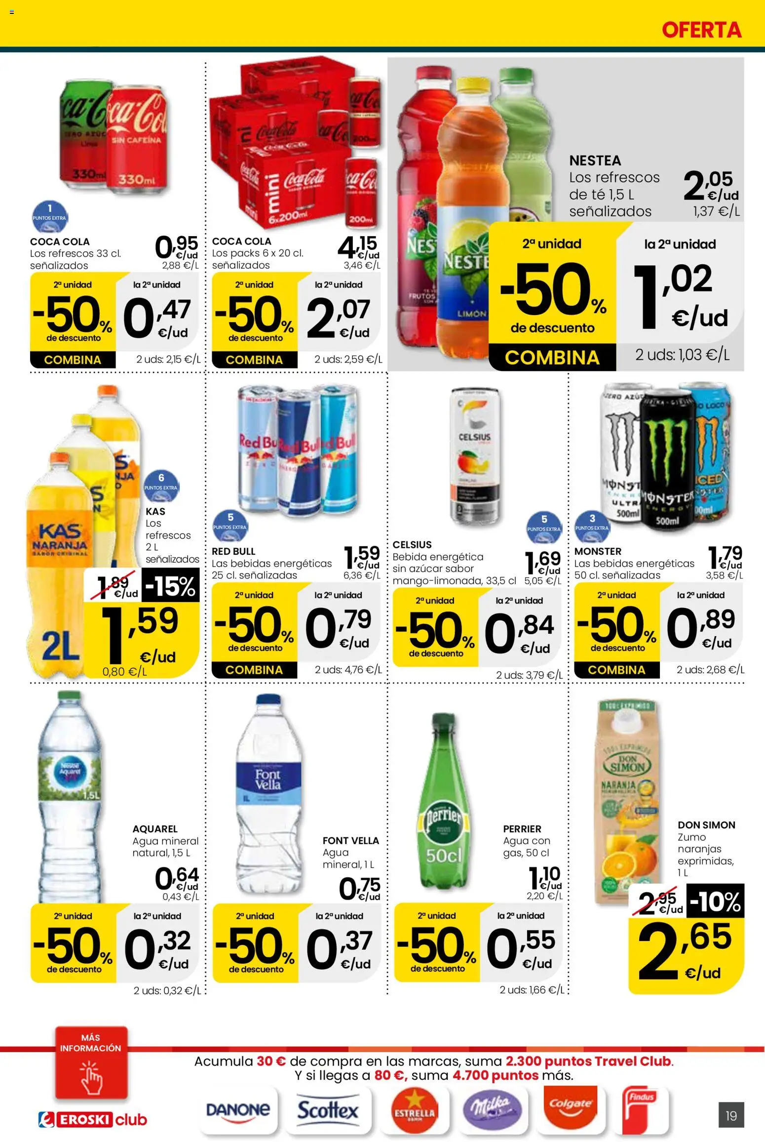 Eroski Quieres ahorrar conmigo Center │ válido desde el 16.04.2026 | Página: 19 | Productos: Naranjas, Ροζ πιπέρι, Té, Agua mineral