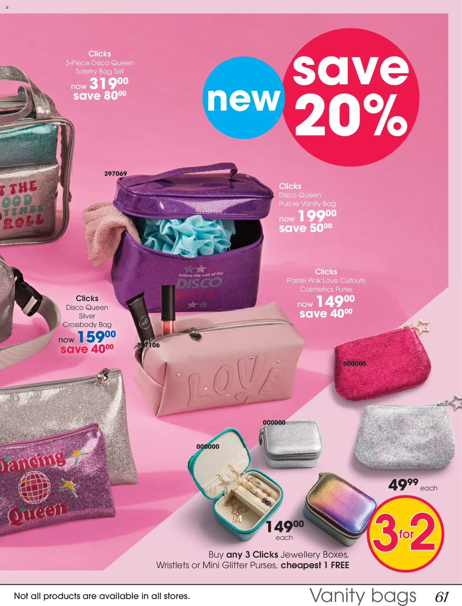 New Clicks catalogue – valid from 28.10.2025 | Page: 61 | Products: Purse, Bag