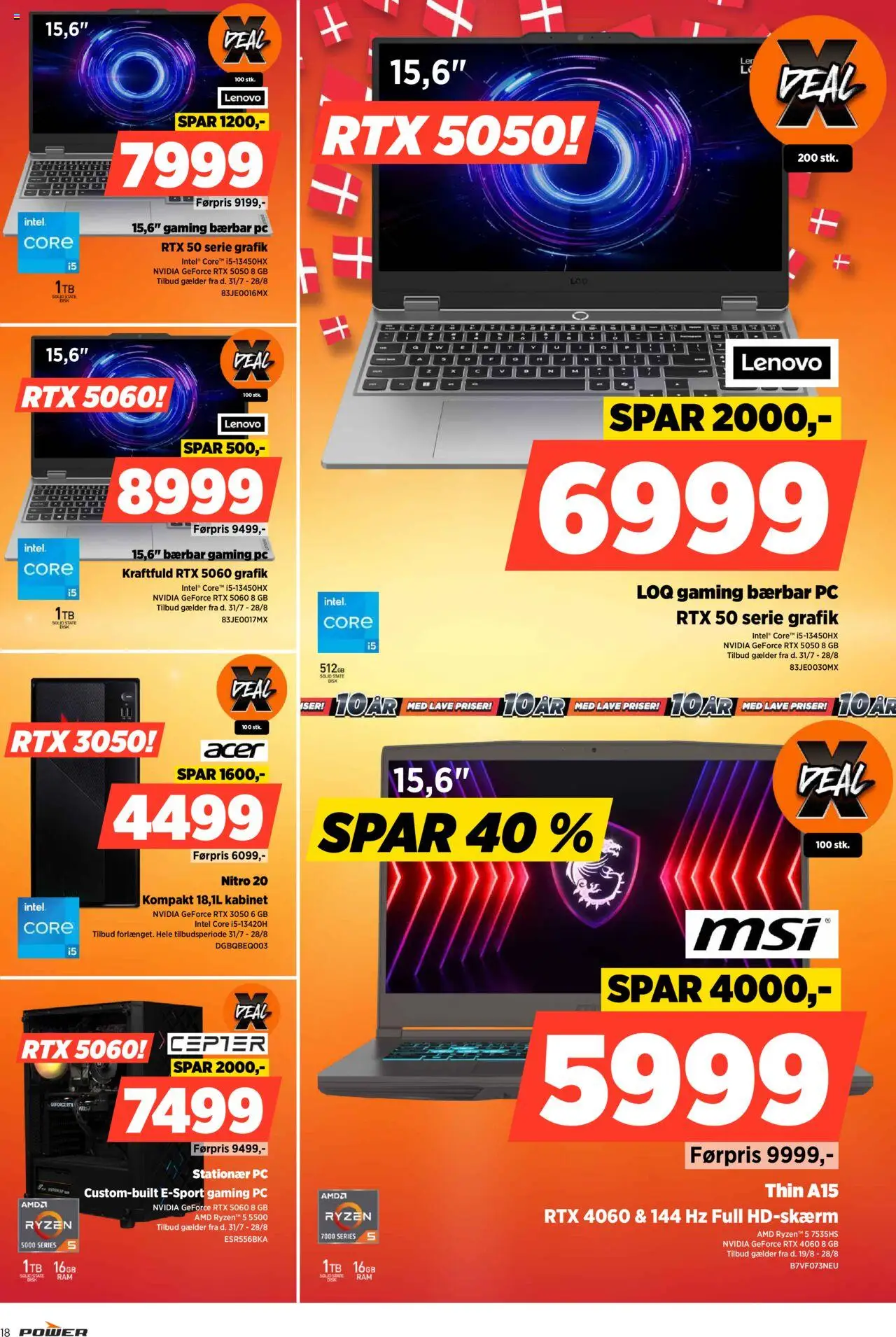 Power Tilbudsavis gyldig fra 22.08.2025 | Side: 18 | Produkter: Stationær PC, PC, Gaming PC