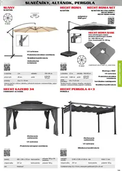Hecht leták platný od 30.10.2025 | Strana: 129 | Produkty: Nábytok, Pergola, Plachta, Altánok