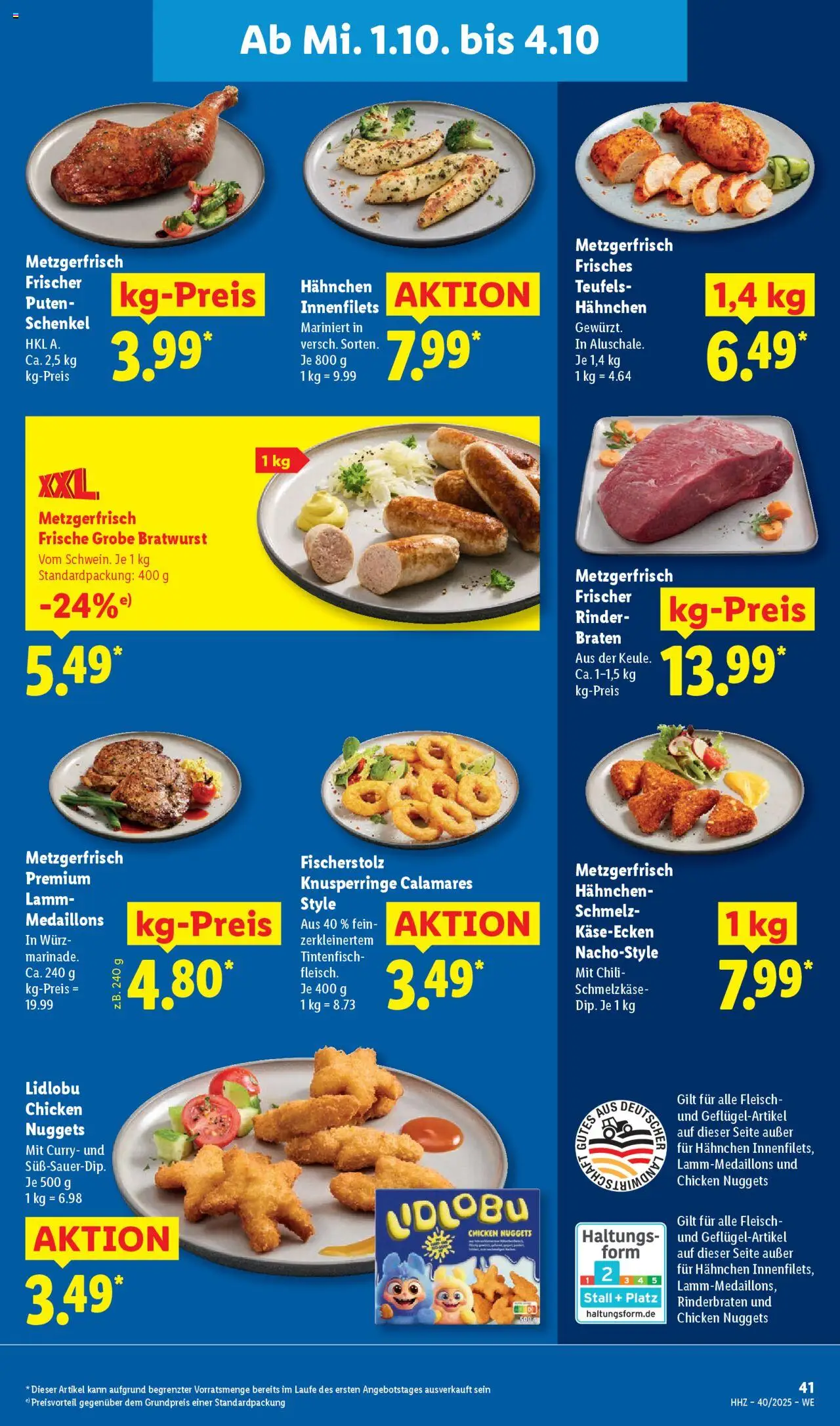Lidl Prospekt Hilders – gültig ab 29.09.2025 | Seite: 61 | Produkte: Rinderbraten, Tintenfisch, Chili, Fleisch
