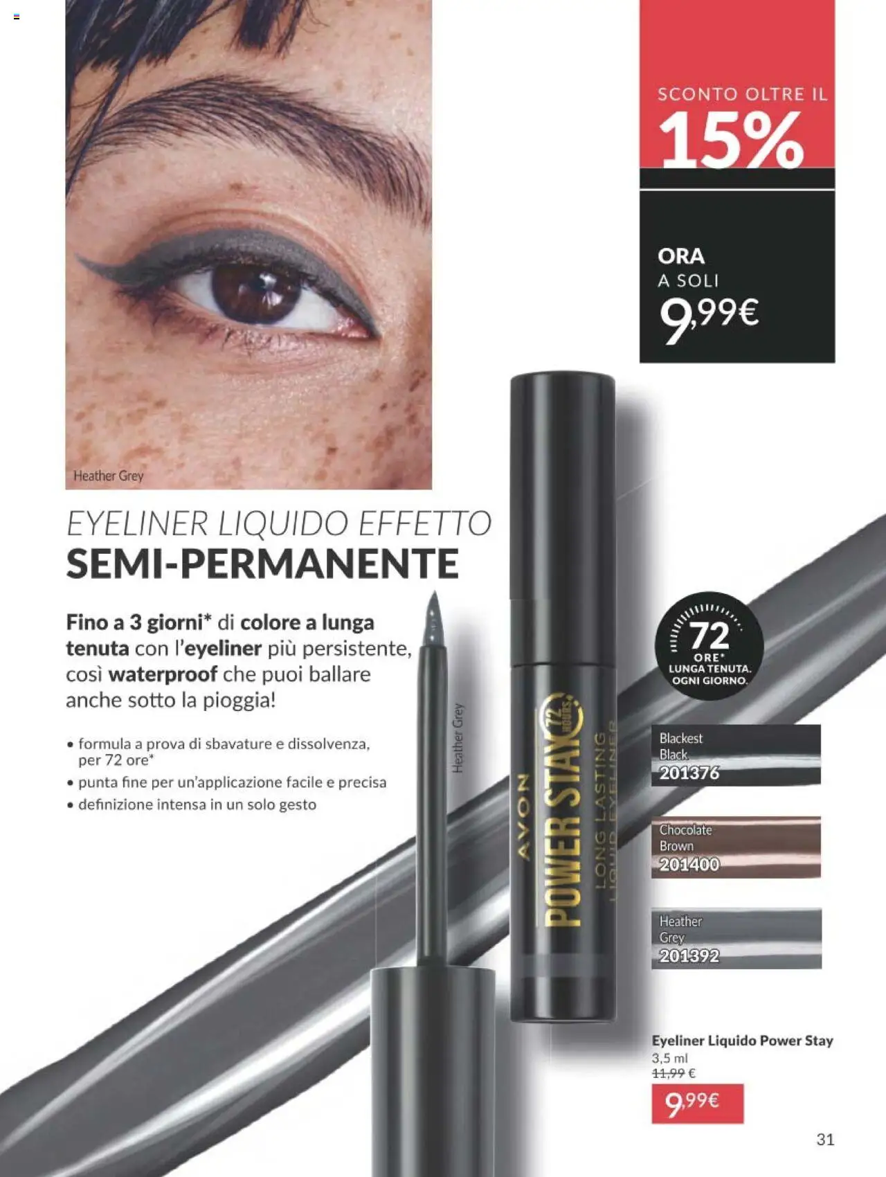 Volantino Avon del 01.09.2025 | Pagina: 31 | Prodotti: Eyeliner