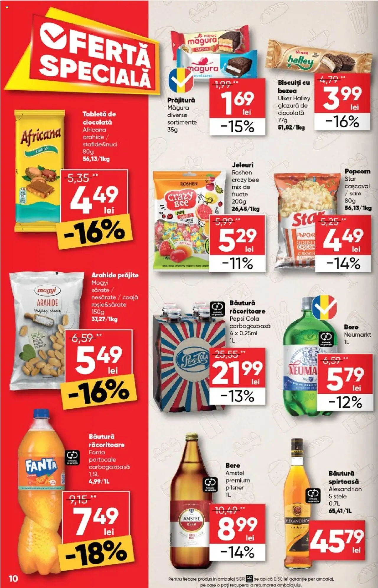 Noul catalog Profi – valabil de la 01.10.2025 | Pagină: 10 | Produse: Lapte, Biscuiți, Jeleuri, Sare