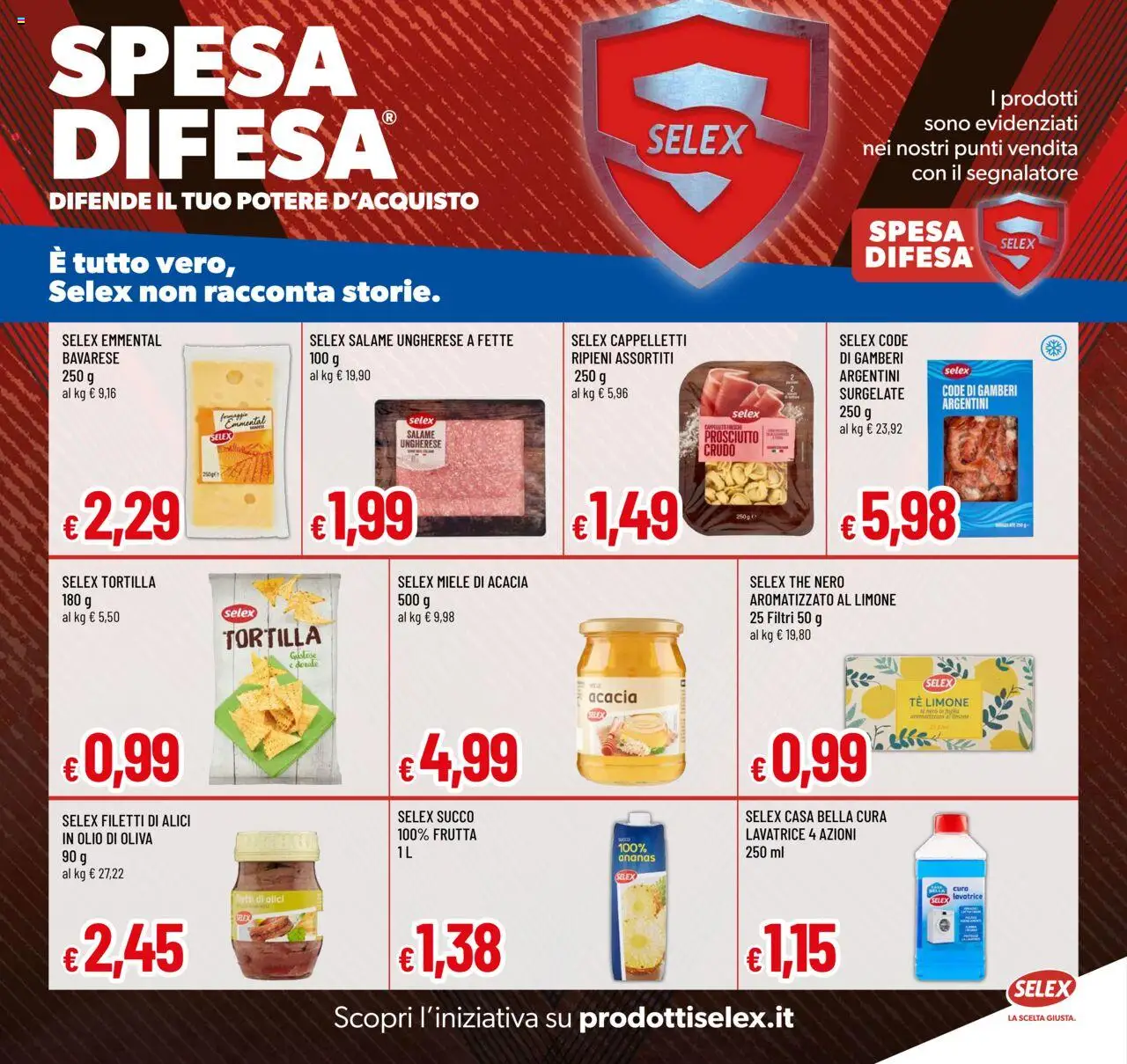 Volantino Galassia del 21.08.2025 | Pagina: 8 | Prodotti: Frutta, Prosciutto, Miele, Emmental