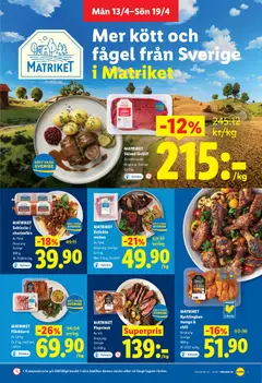 Lidl erbjudanden - Förhandsvisning av reklamblad från butik Lidl aktuell från 13.04.2026 | Sida: 3 | Produkter: Lövbiff, Chili, Fläsk, Mango