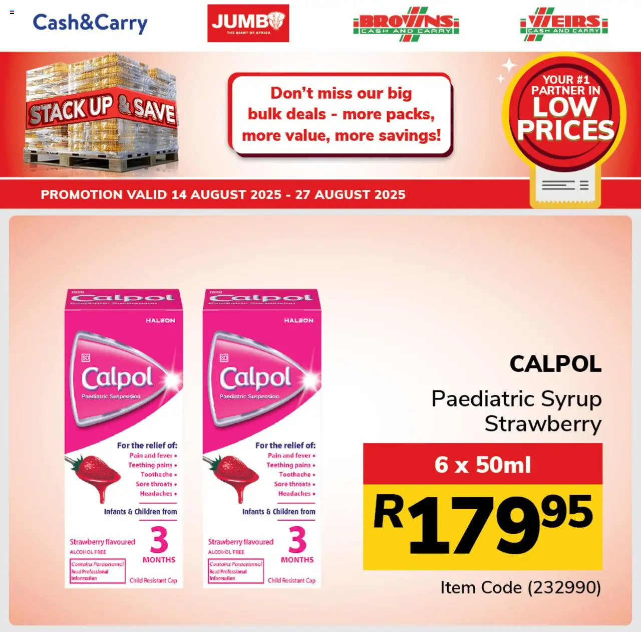 Jumbo Stack Up & Save Pantry │ valid from 14.08.2025 | Page: 6 | Products: Cap, Syrup