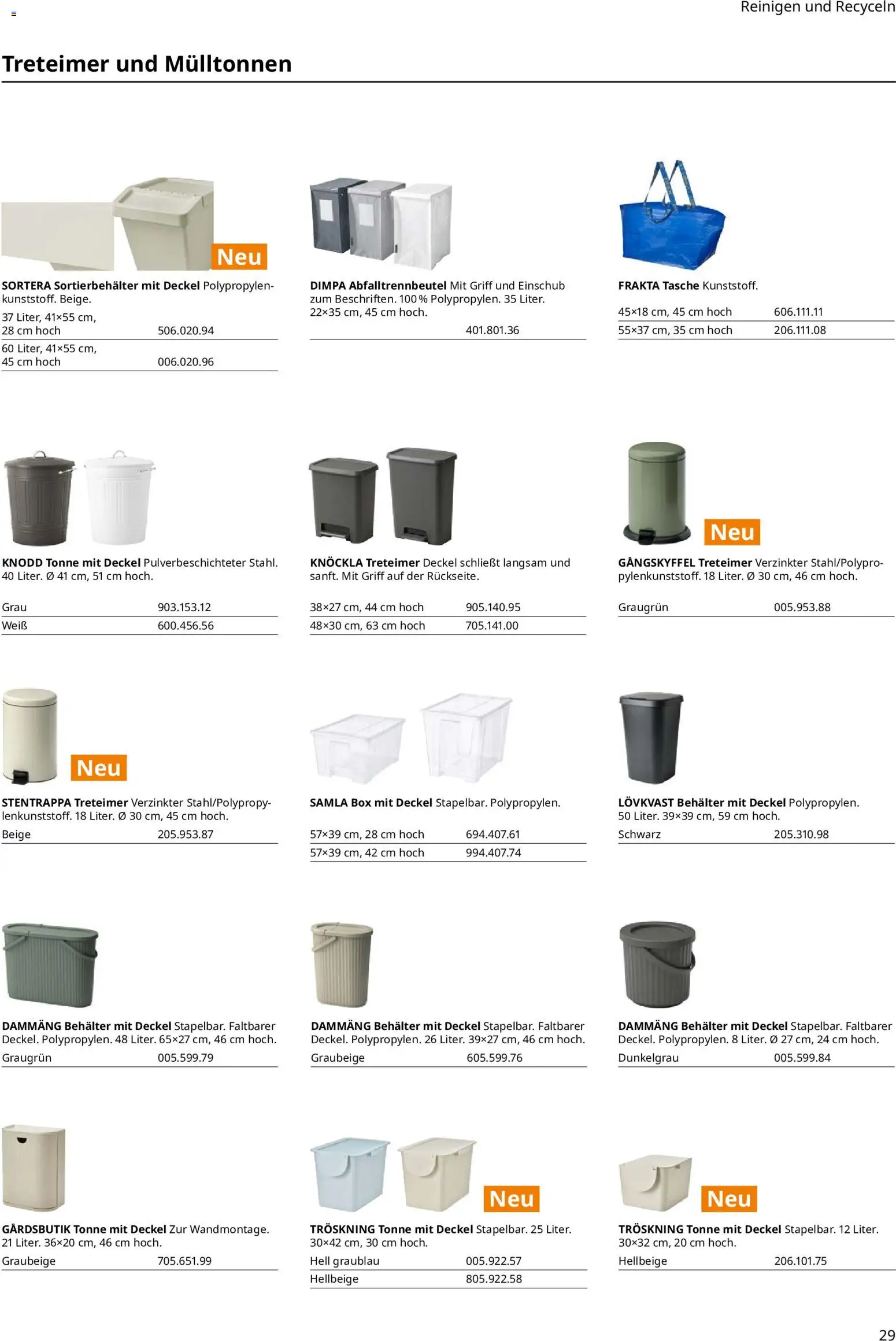 Ikea Hauswirtschaftsraum – gültig ab 01.04.2025 | Seite: 29 | Produkte: Tasche, Box