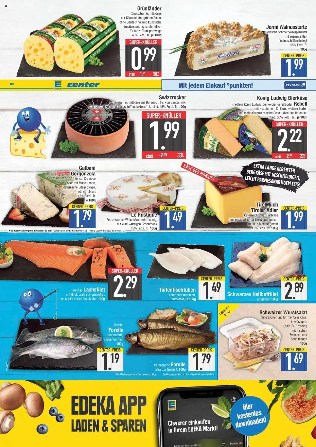 Edeka prospekt München	 – gültig ab 28.09.2025 | Seite: 10 | Produkte: Milch, Käse, Theke, Grunlander