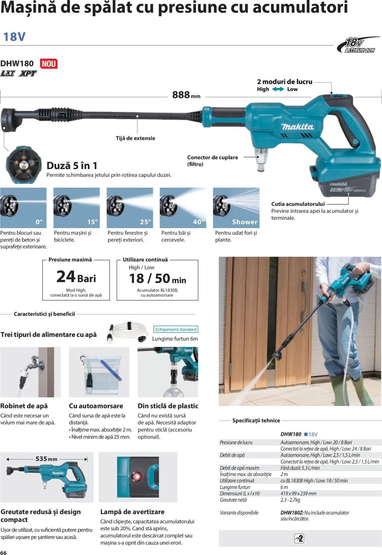 Makita catalog - Mașini de Grădină – valabil de la 08.01.2025 | Pagină: 66 | Produse: Conector, Adaptor, Mașină De Spălat, Apă
